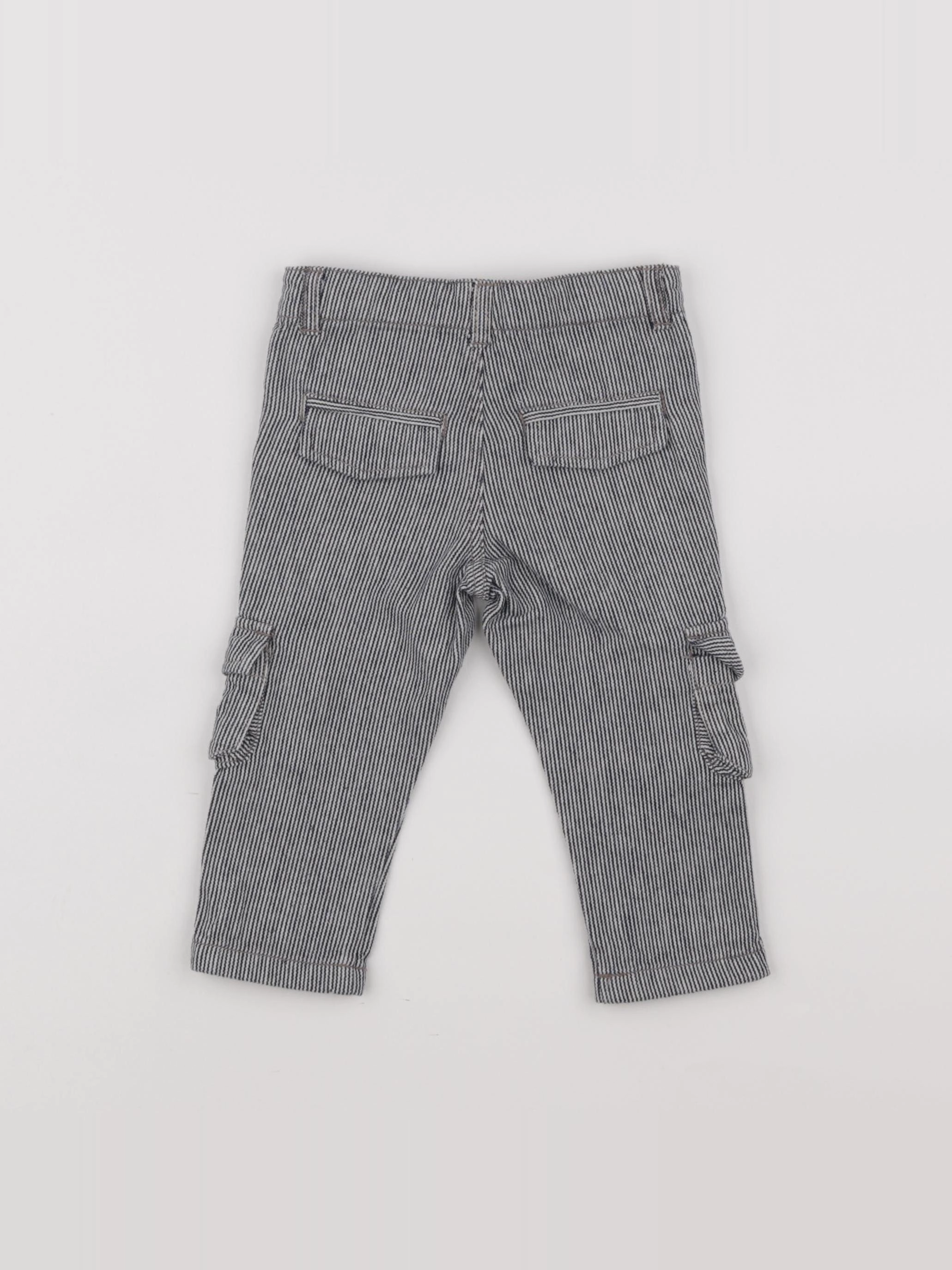 Boutchou - pantalon bleu - 9 mois