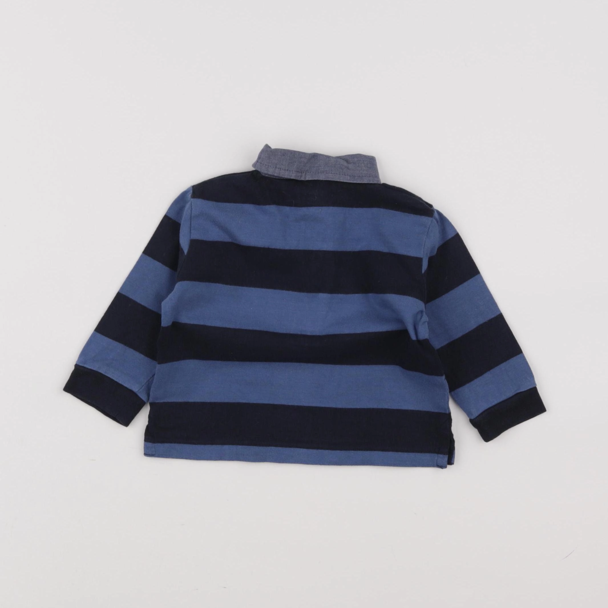Boutchou - polo bleu - 6 mois
