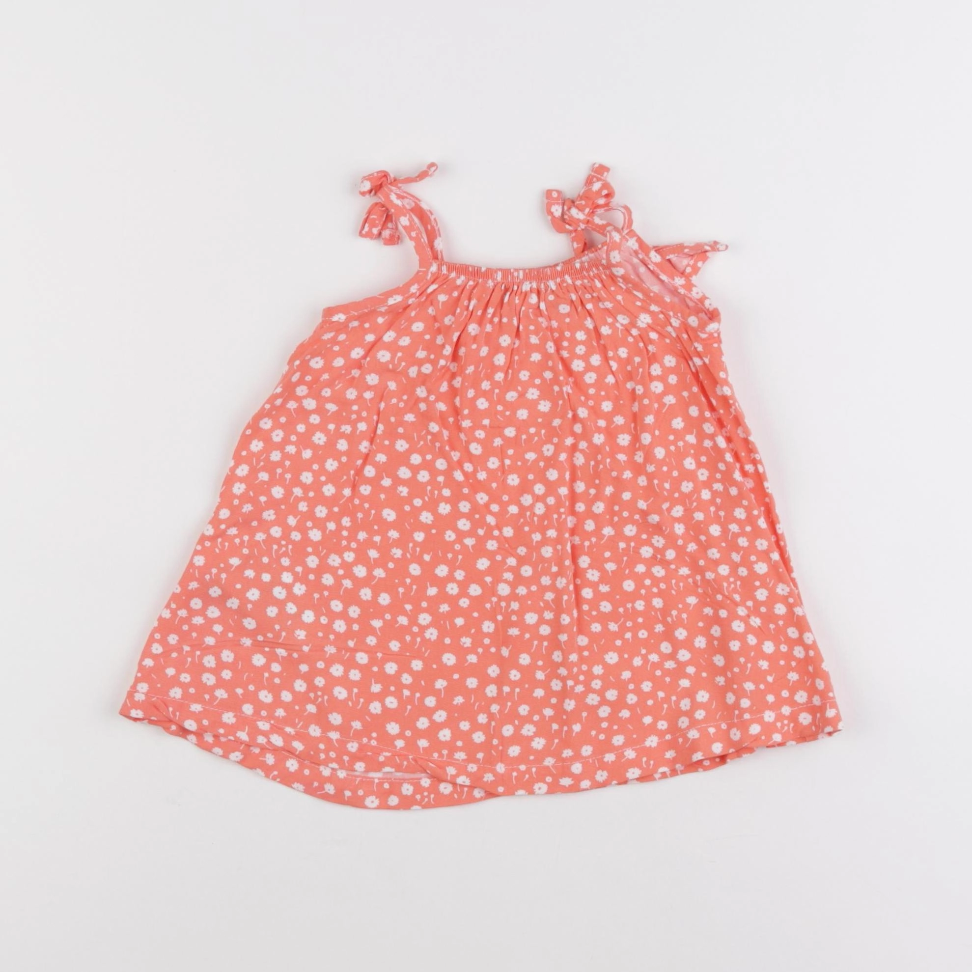 Vertbaudet - robe orange - 3 mois