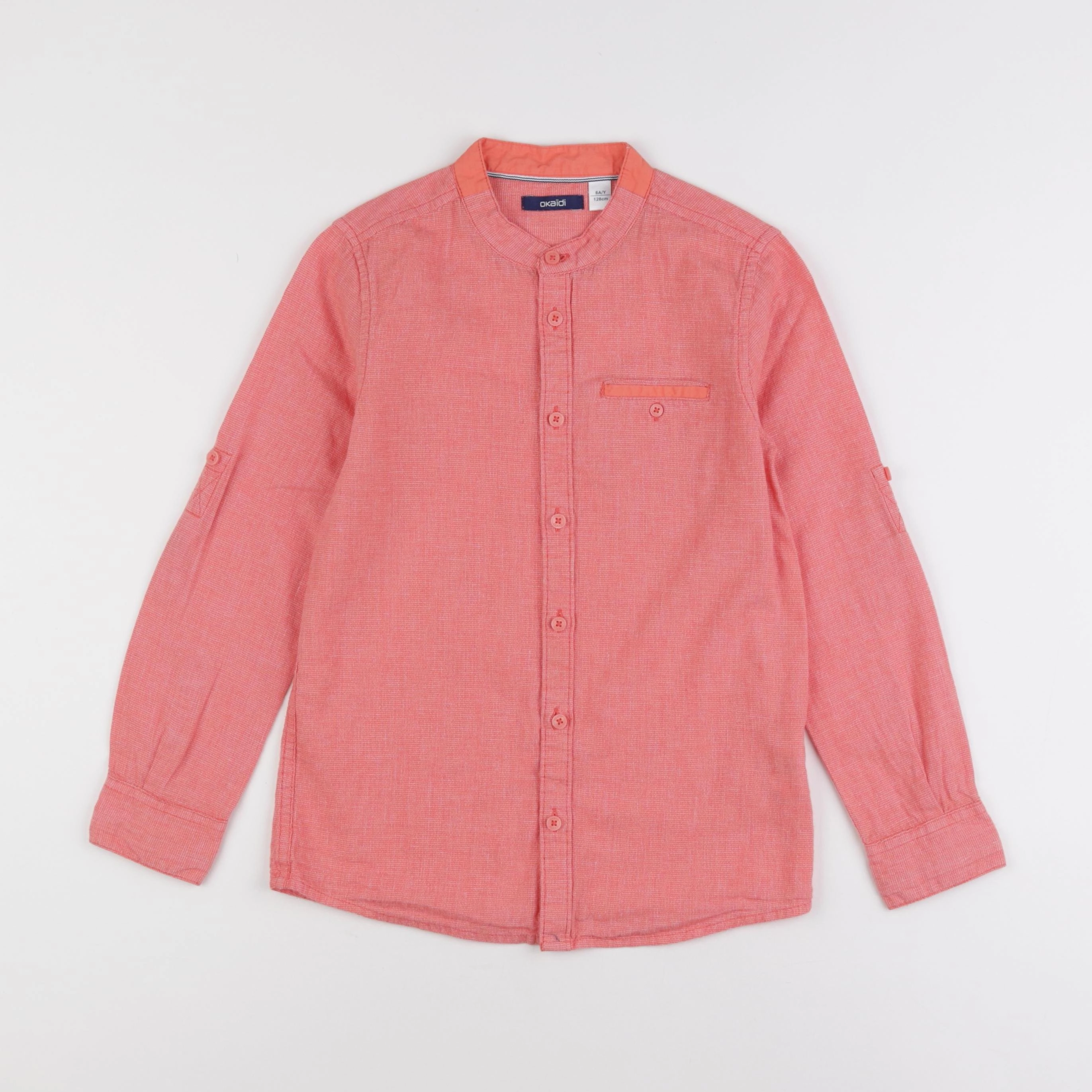 Okaidi - chemise rouge - 8 ans