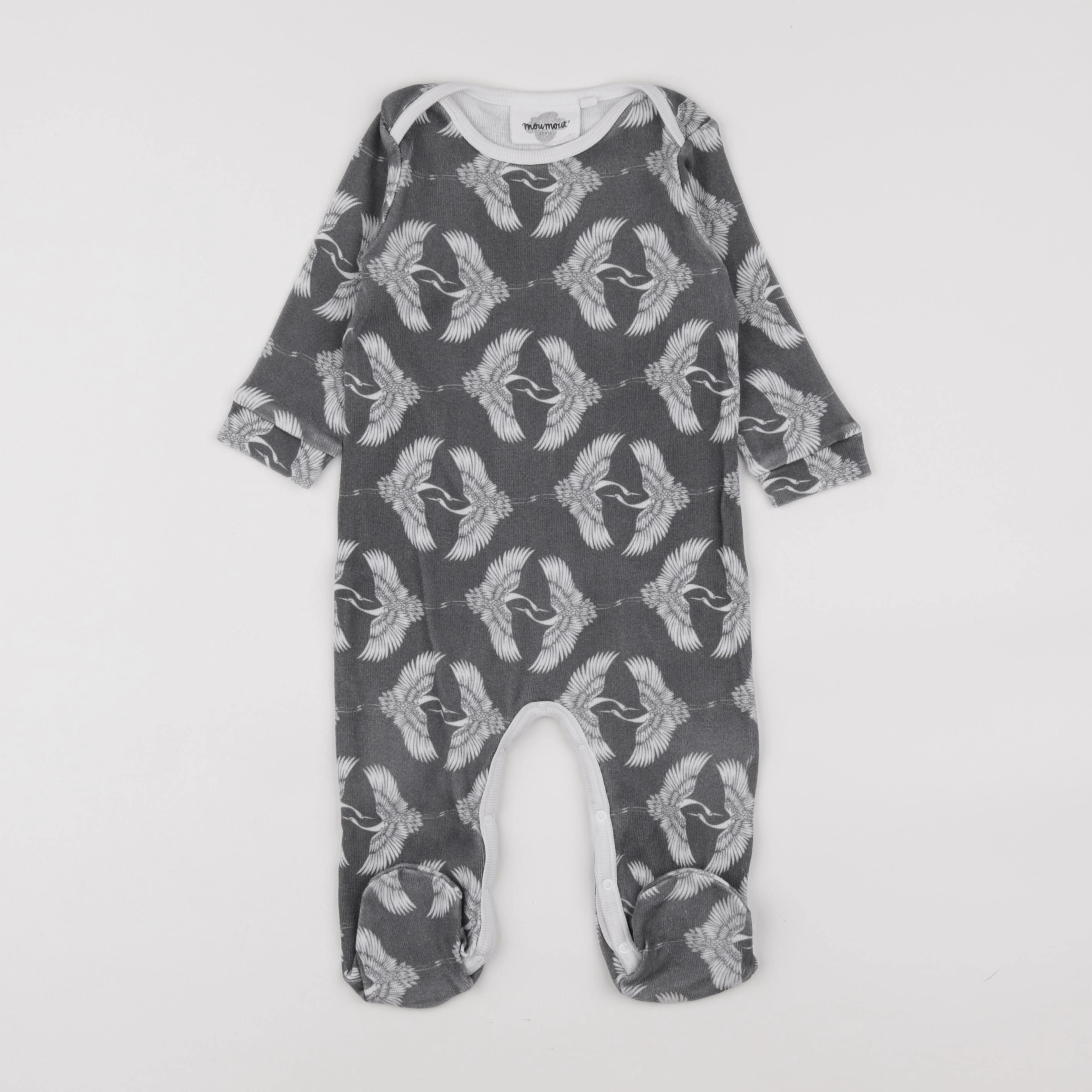 Moumout' - pyjama coton gris - 12 mois