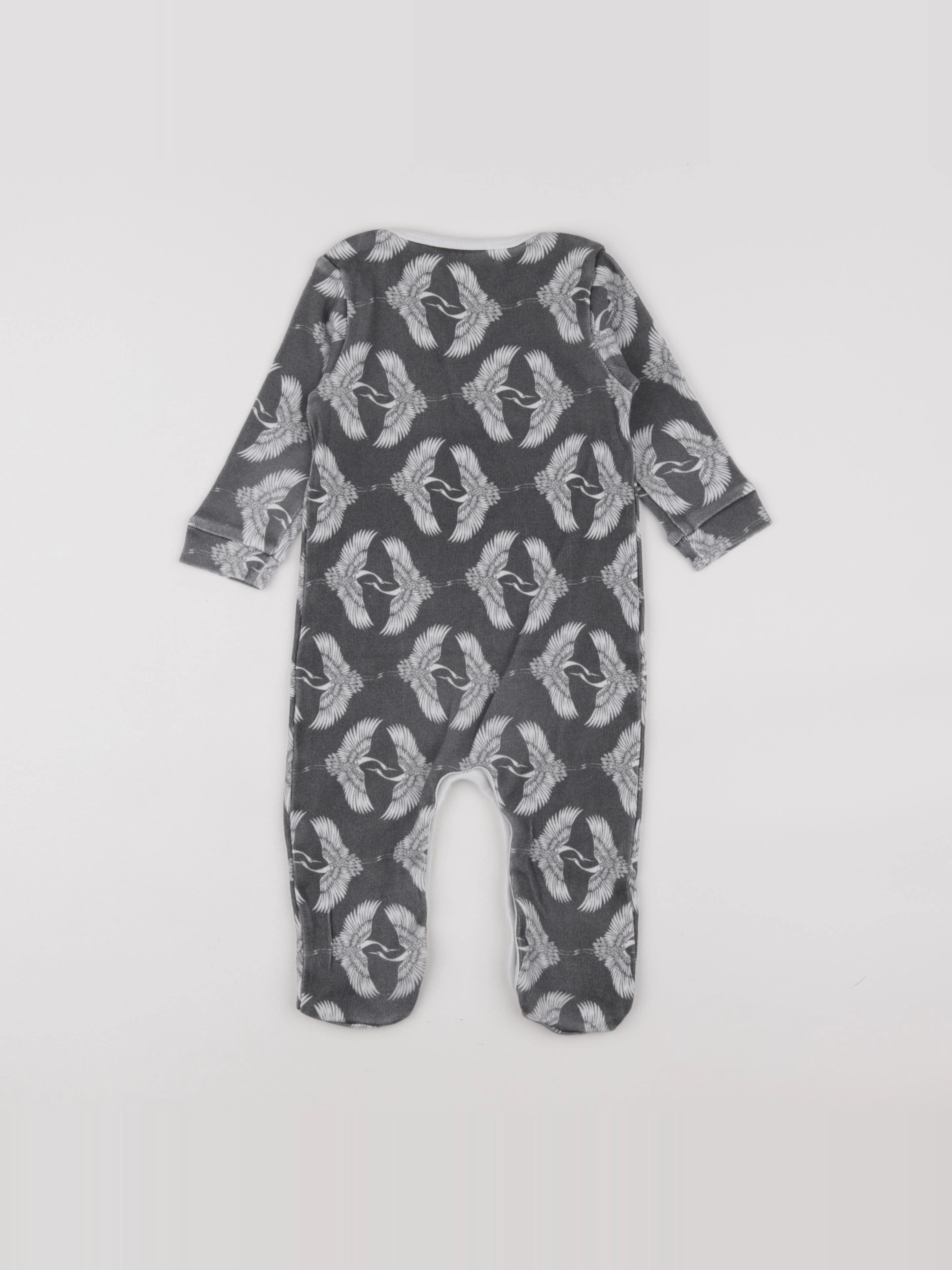 Moumout' - pyjama coton gris - 12 mois