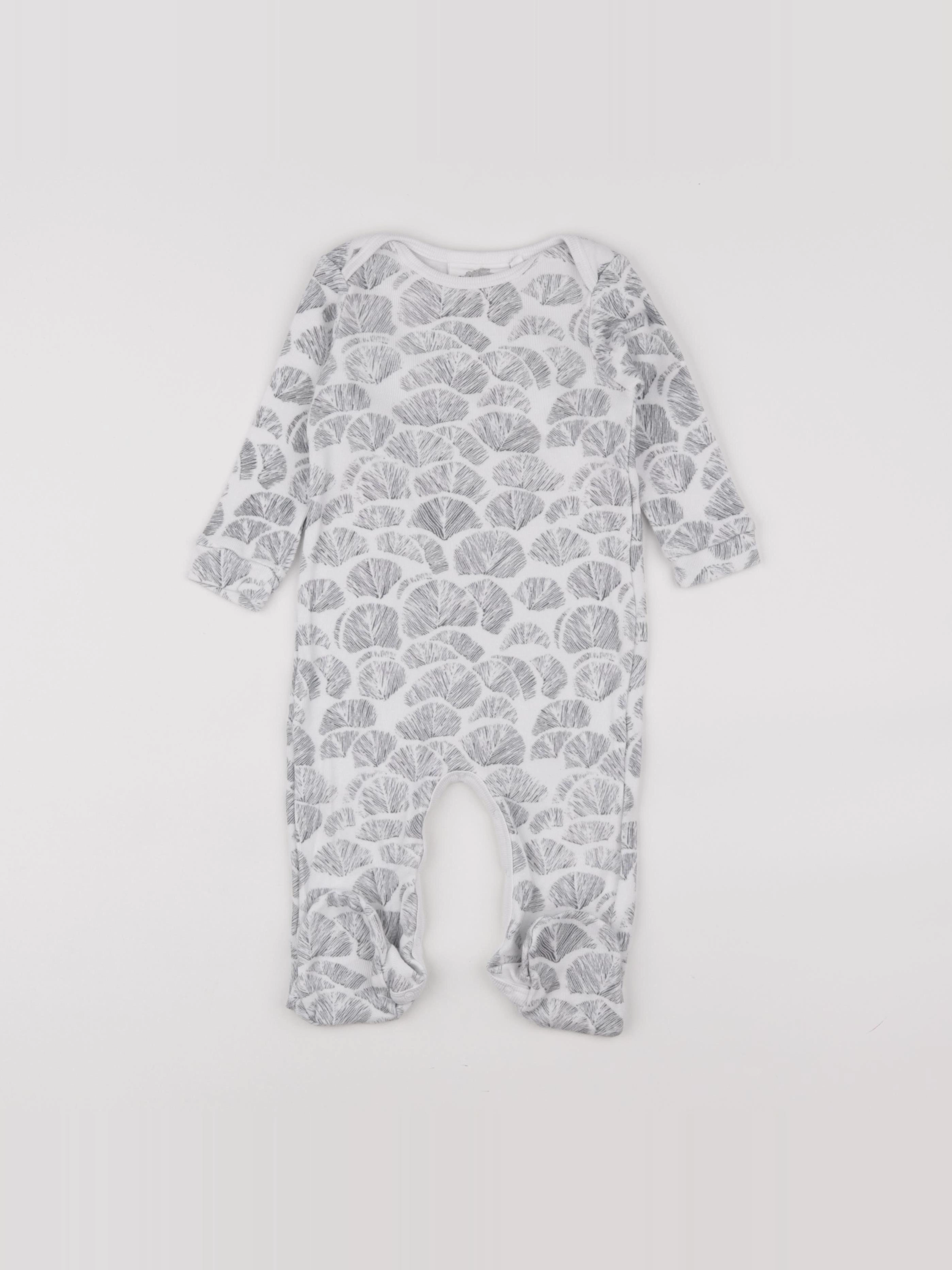 Moumout' - pyjama coton gris - 12 mois