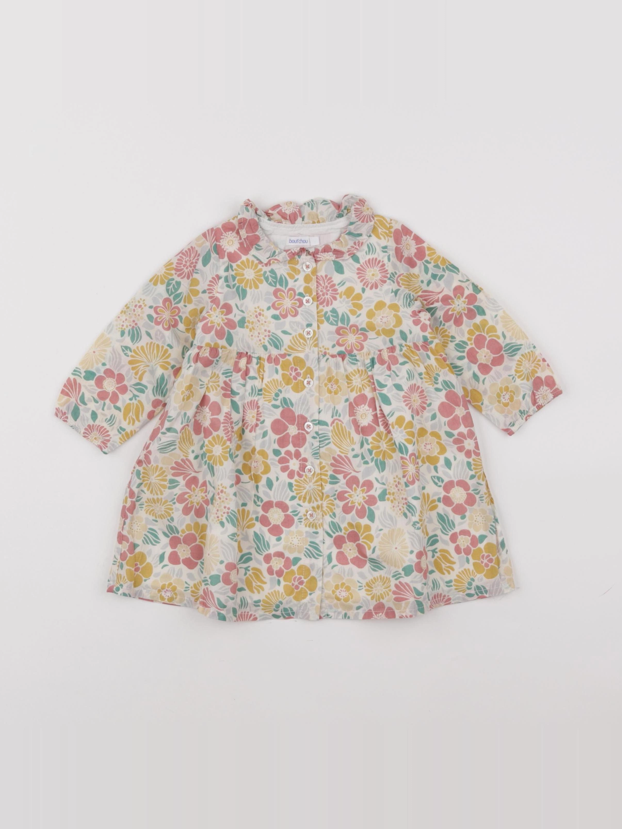Boutchou - robe multicolore - 6 mois