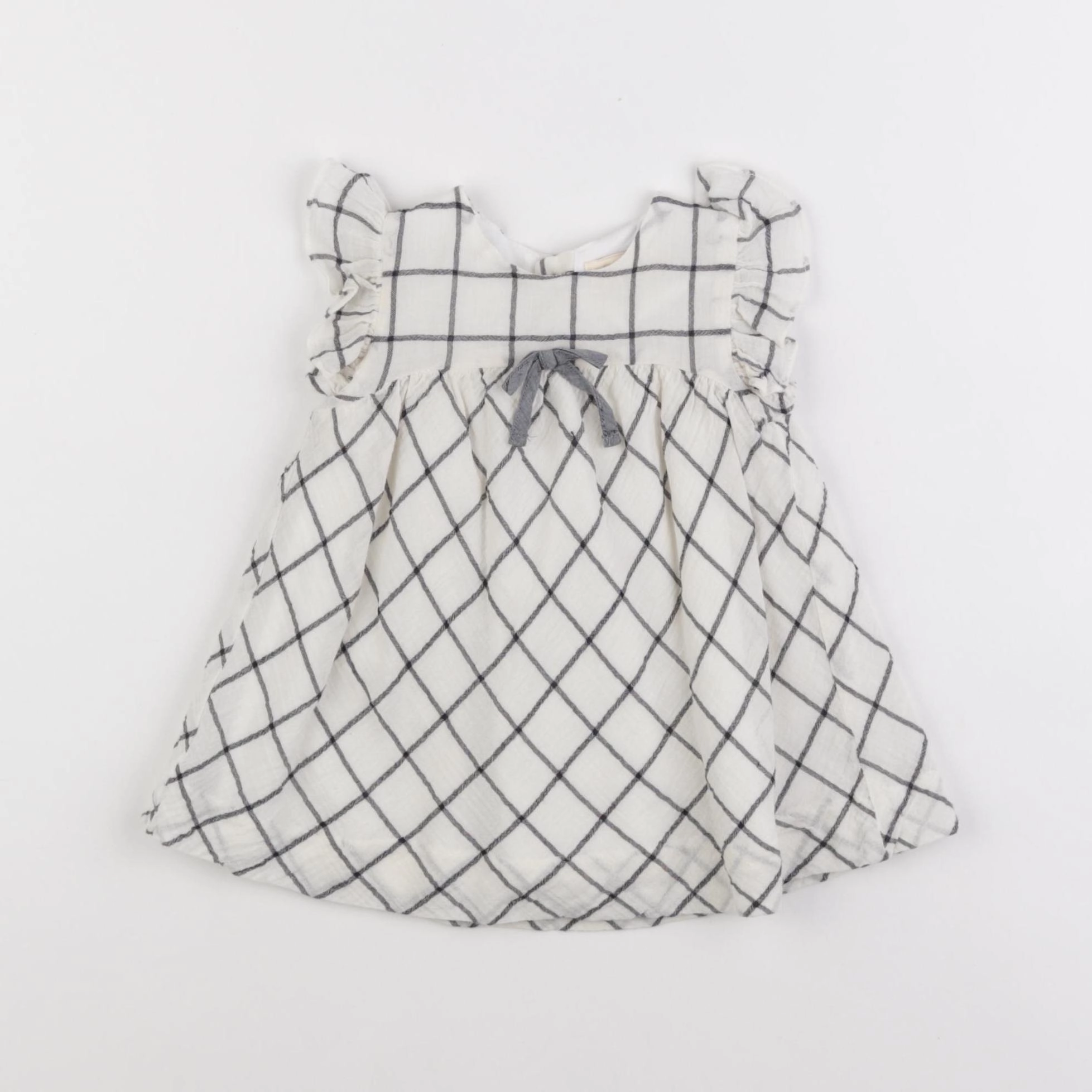 Lola Palacios - robe blanc, noir - 6 mois