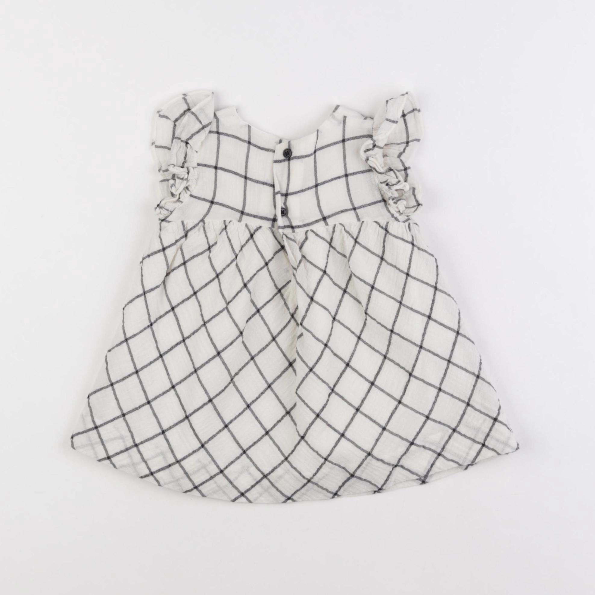 Lola Palacios - robe blanc, noir - 6 mois