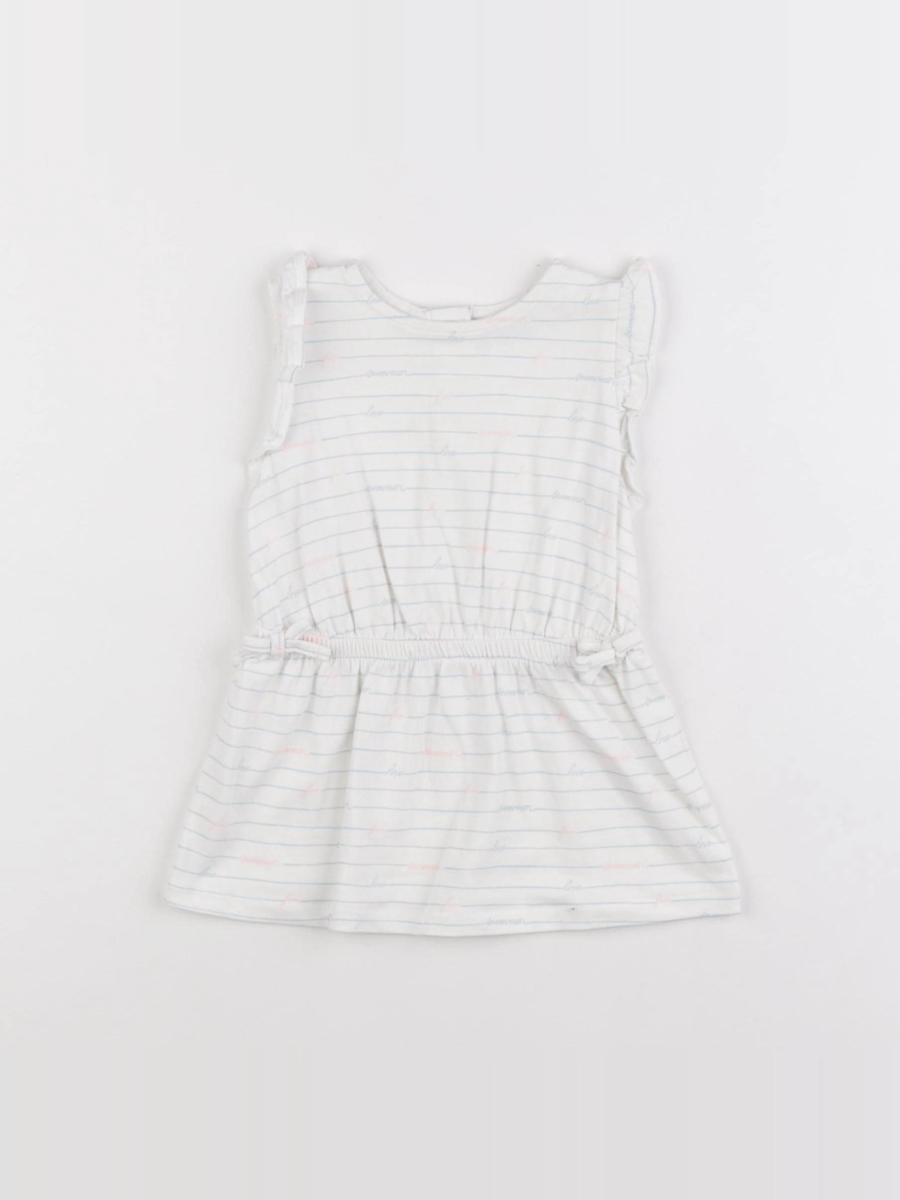 Tape à l'oeil - robe blanc - 9 mois