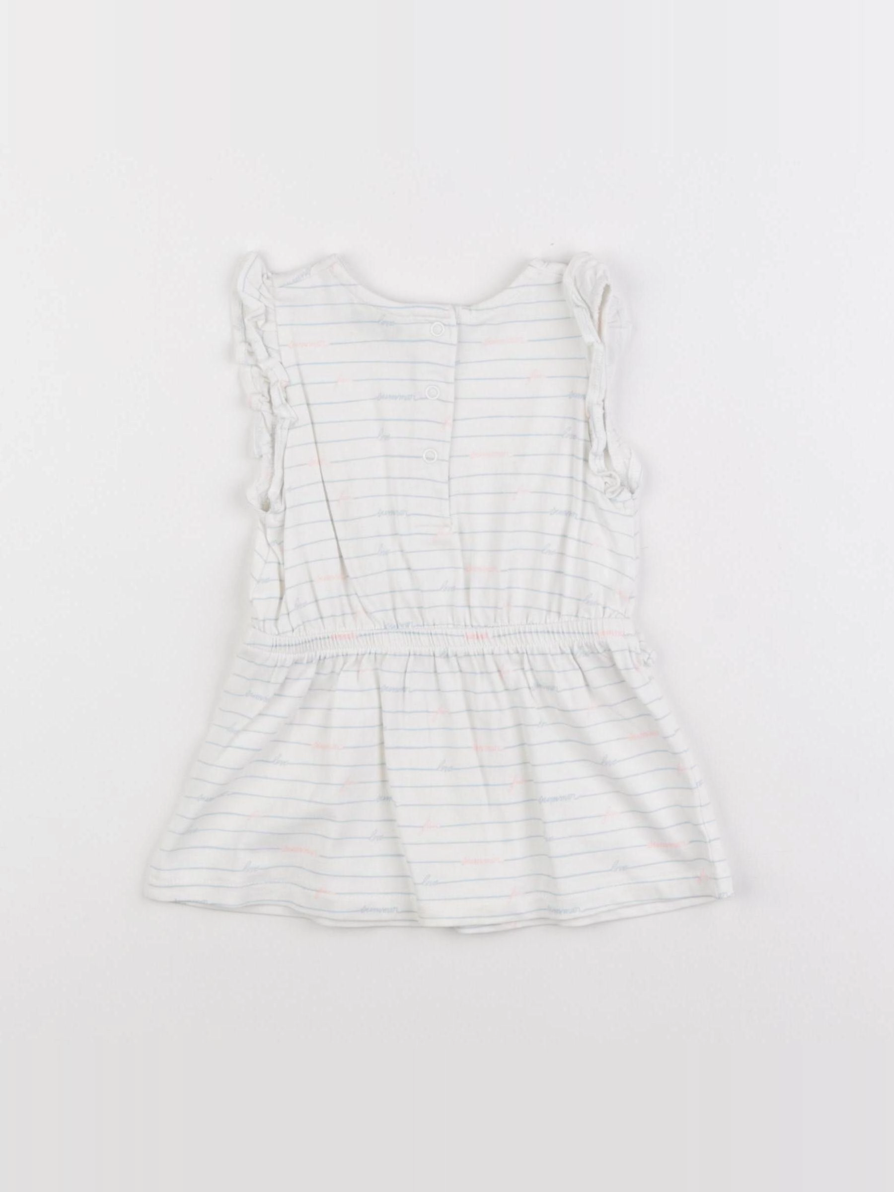 Tape à l'oeil - robe blanc - 9 mois