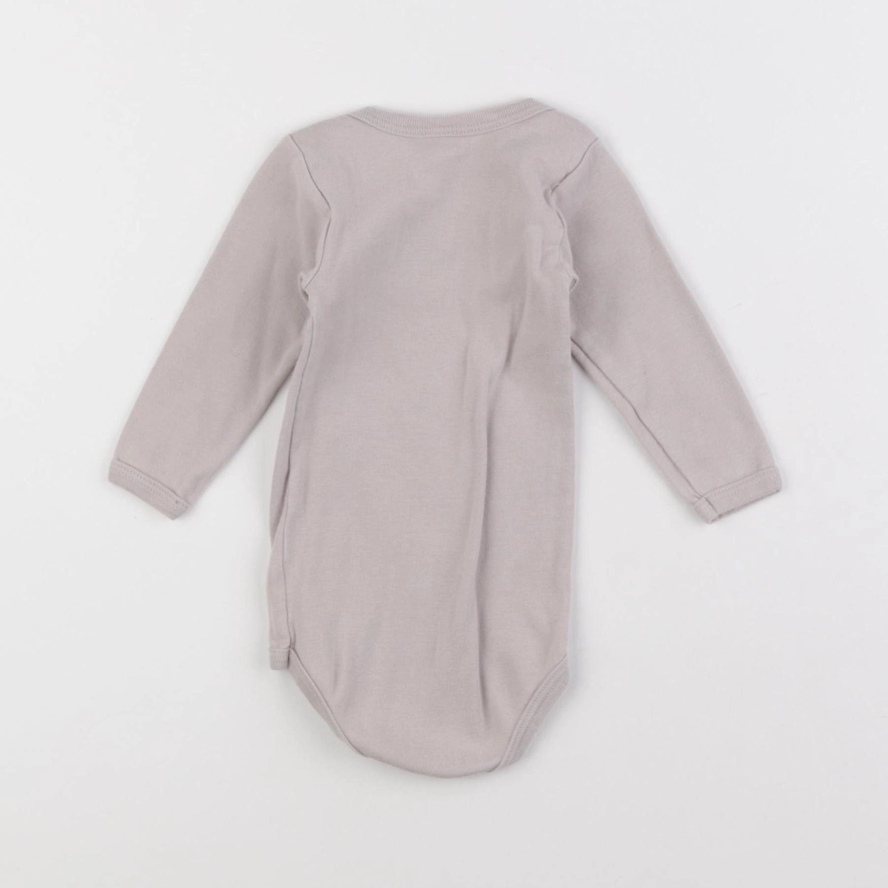 Petit Bateau - body marron - 6 mois
