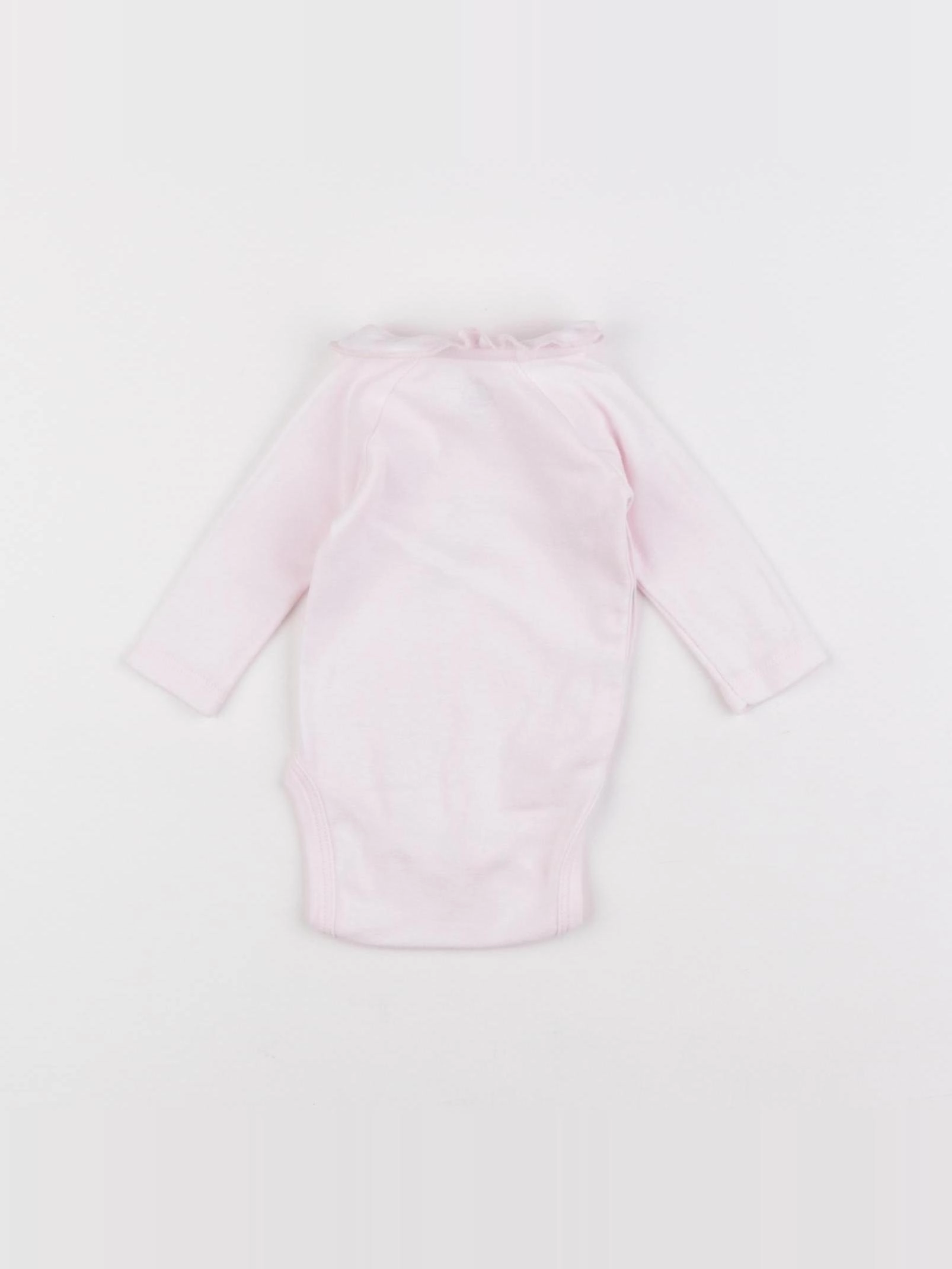 Petit Bateau - body à col rose - 0 mois