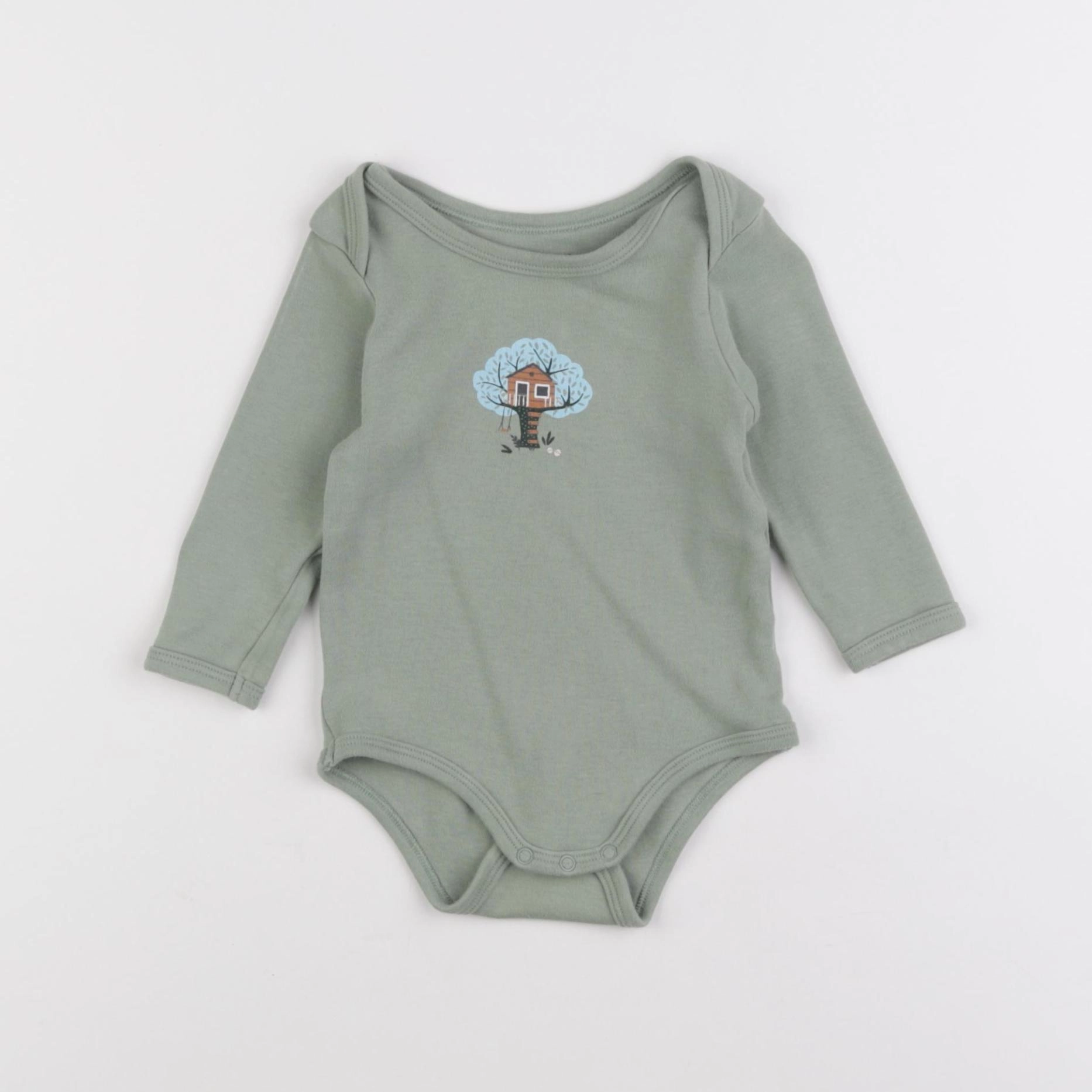 Vertbaudet - body vert - 12 mois