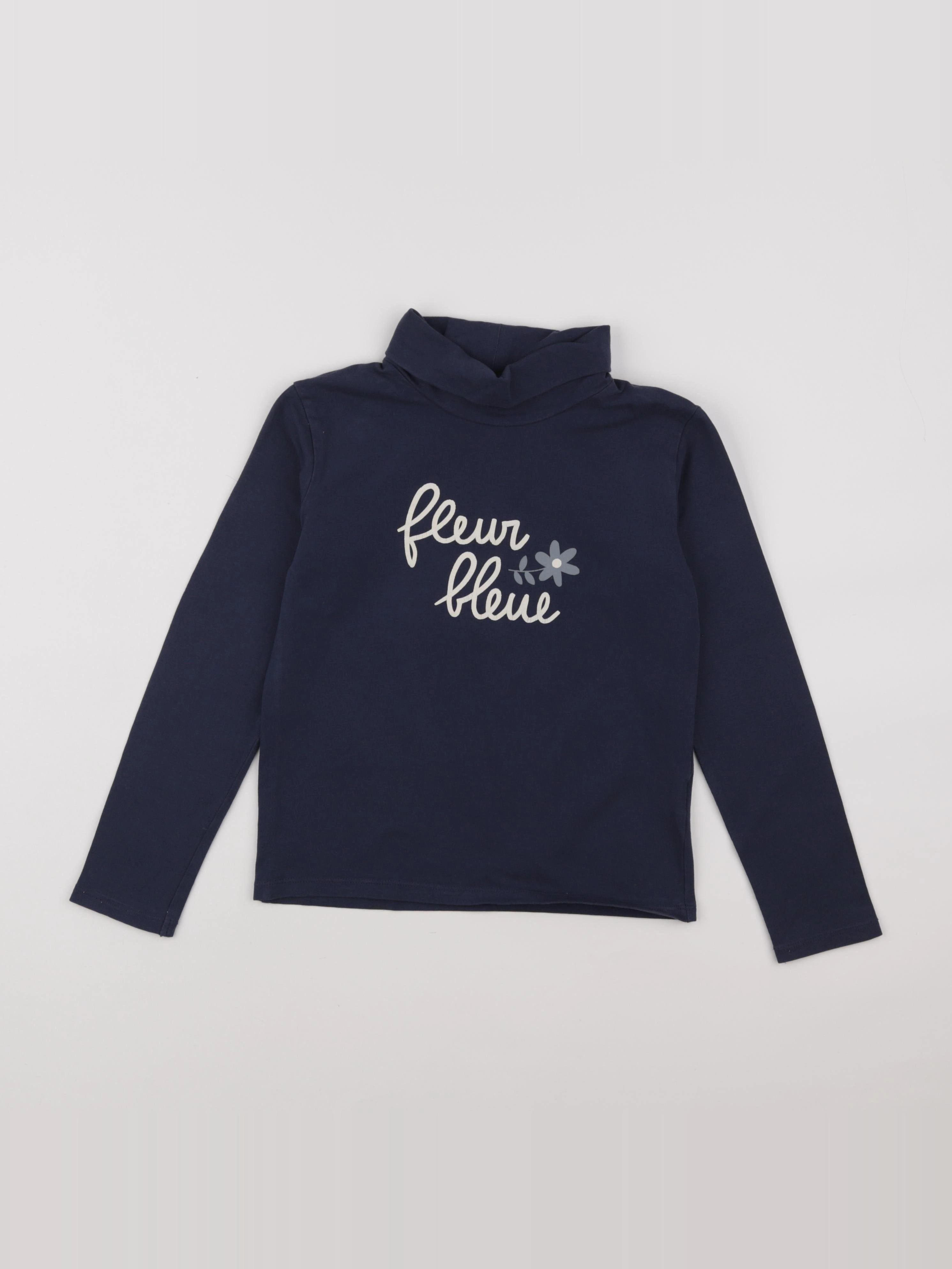 Vertbaudet - sous-pull bleu - 8 ans