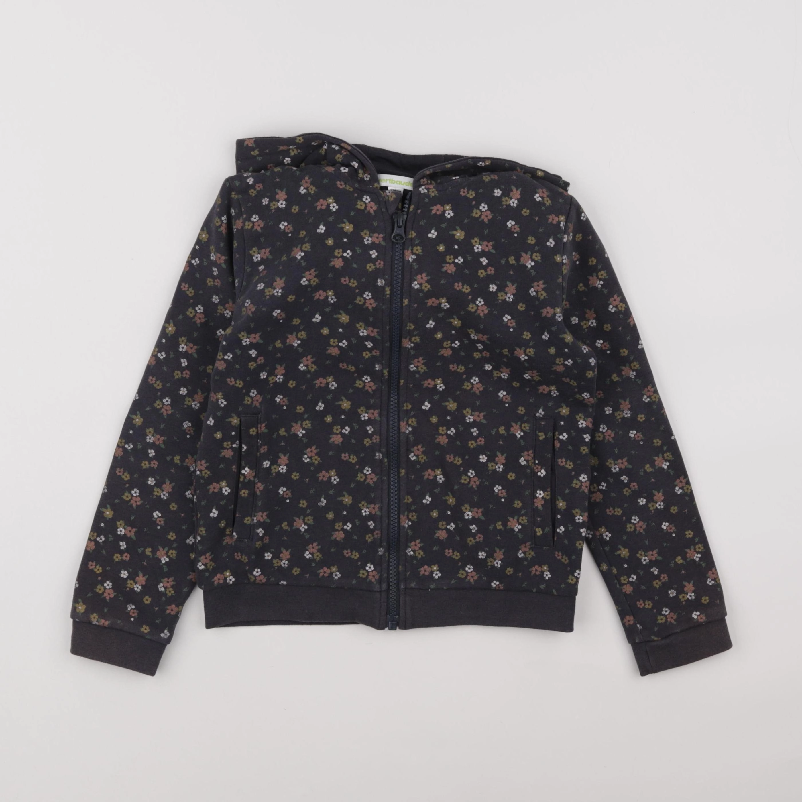 Vertbaudet - sweat gris - 8 ans