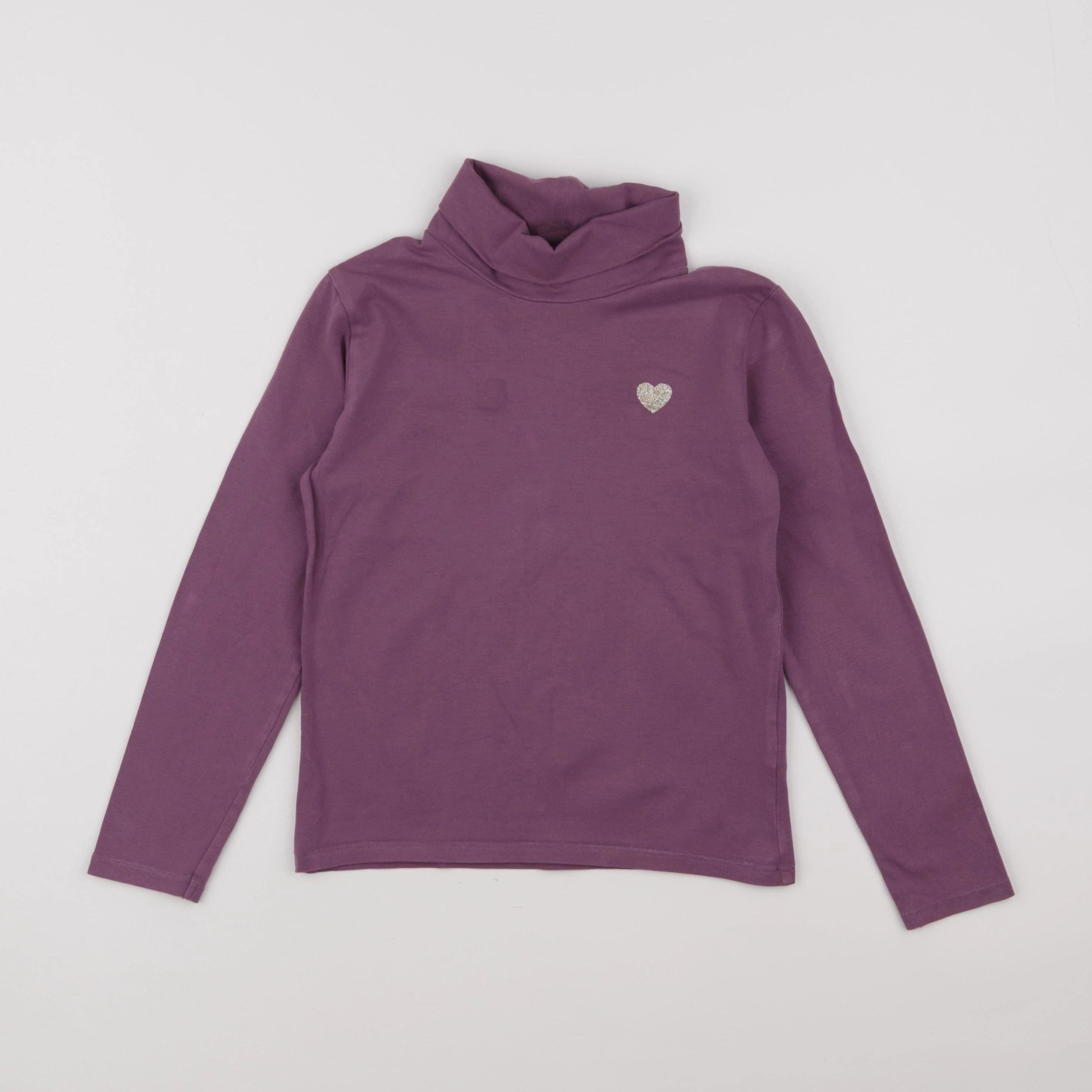 Vertbaudet - sous-pull violet - 8 ans