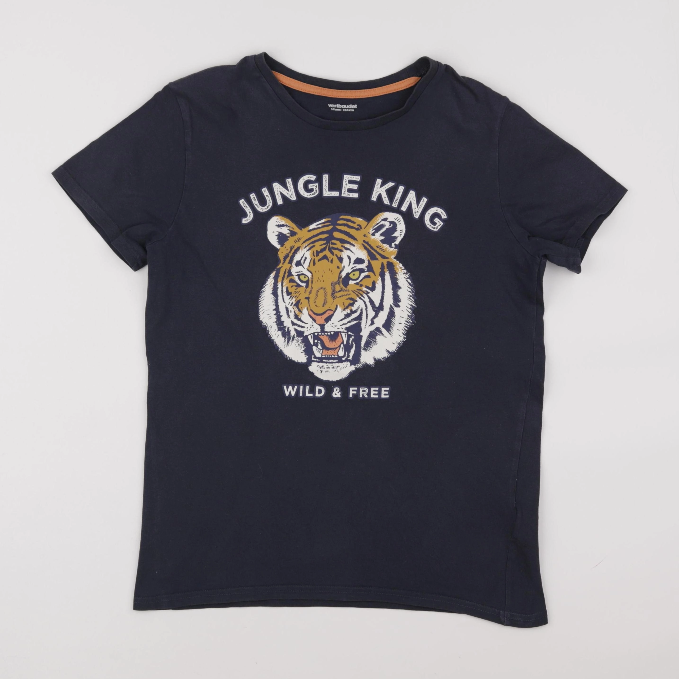 Vertbaudet - tee-shirt gris - 14 ans