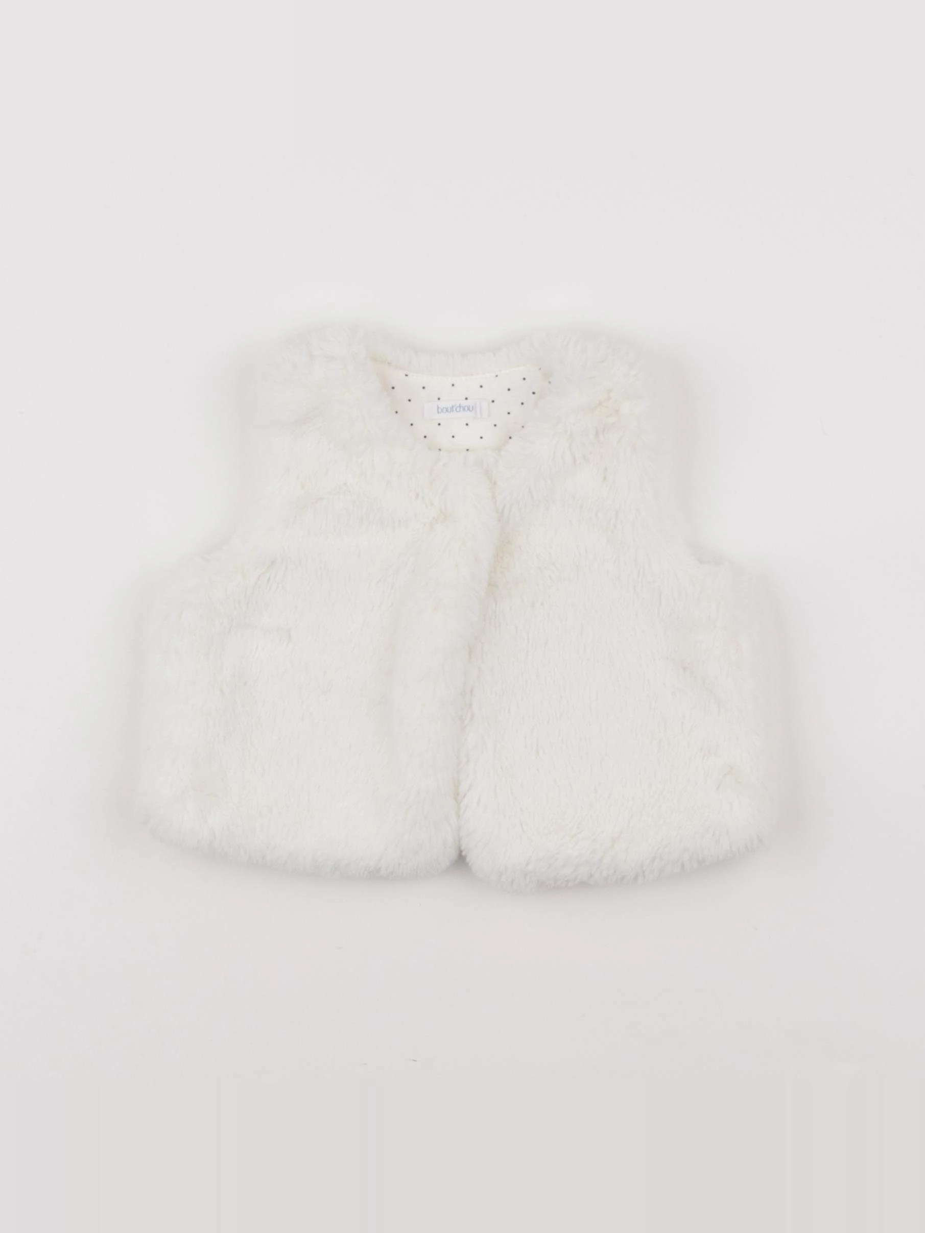 Boutchou - gilet blanc - 6 mois