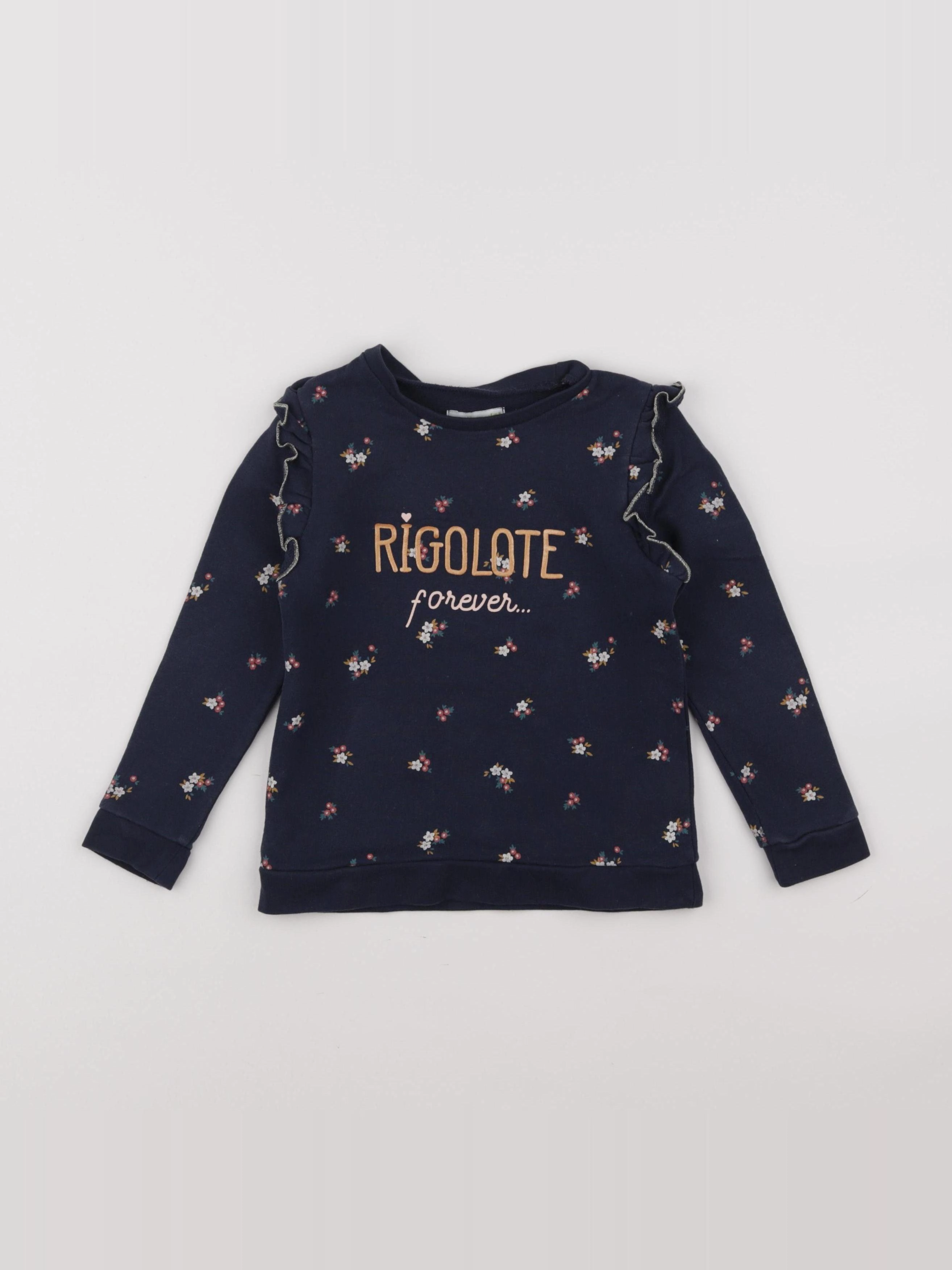 Vertbaudet - sweat bleu - 5 ans