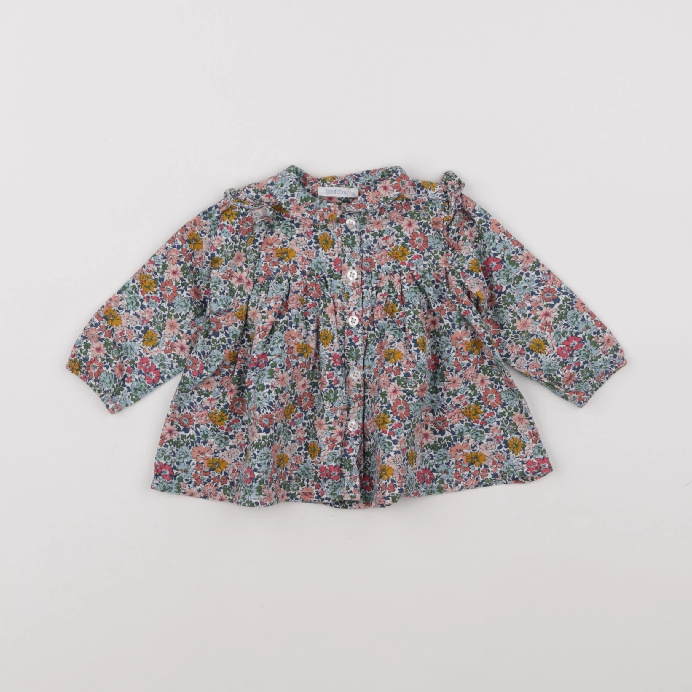 Boutchou - blouse multicolore - 6 mois