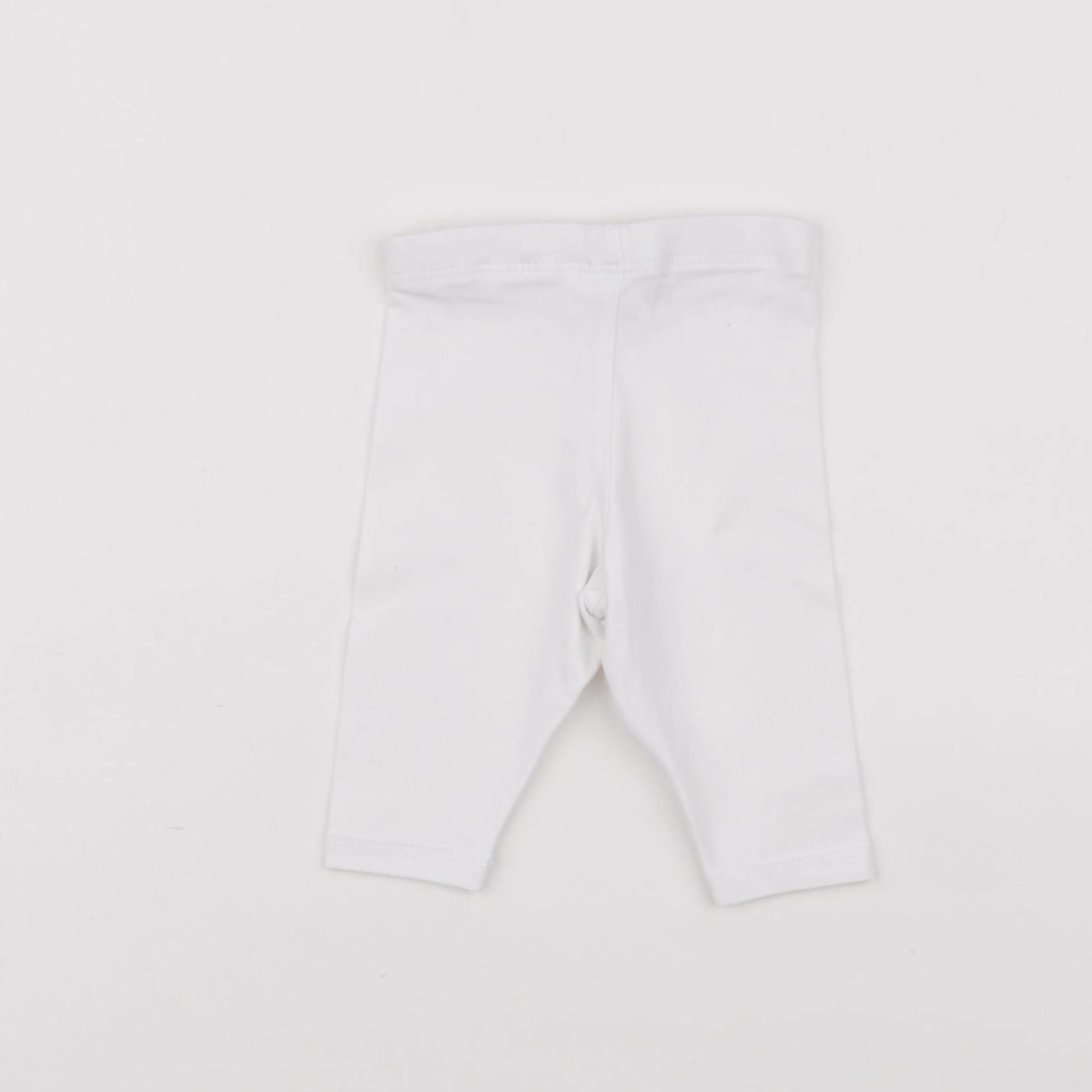 H&M - legging blanc - 0/1 mois