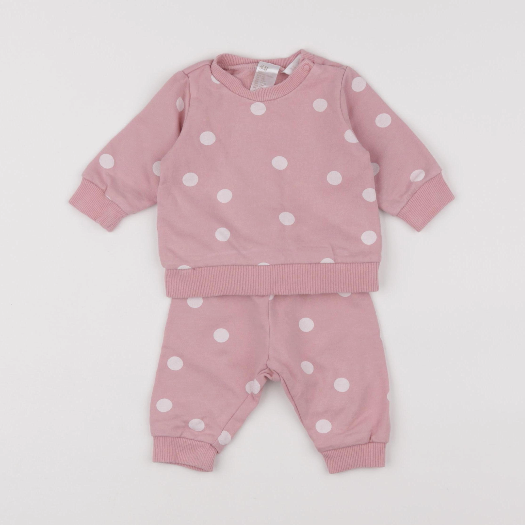 H&M - ensemble rose - 1 mois
