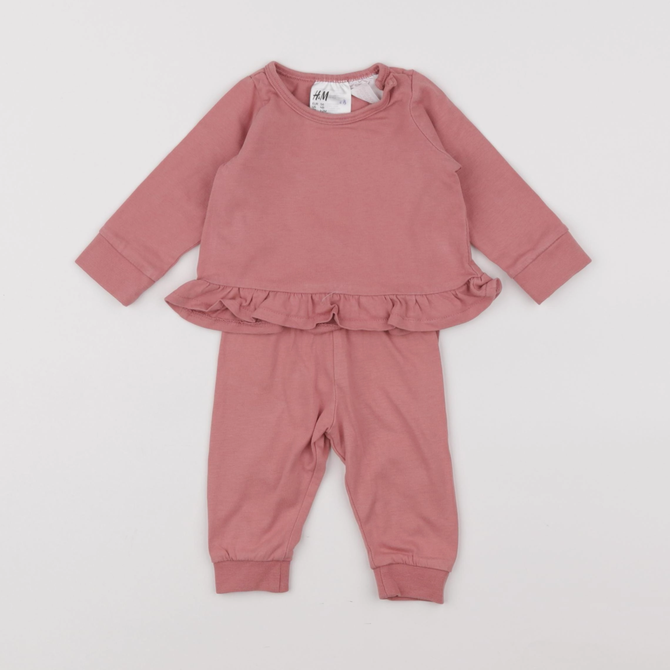 H&M - ensemble rose - 1 mois