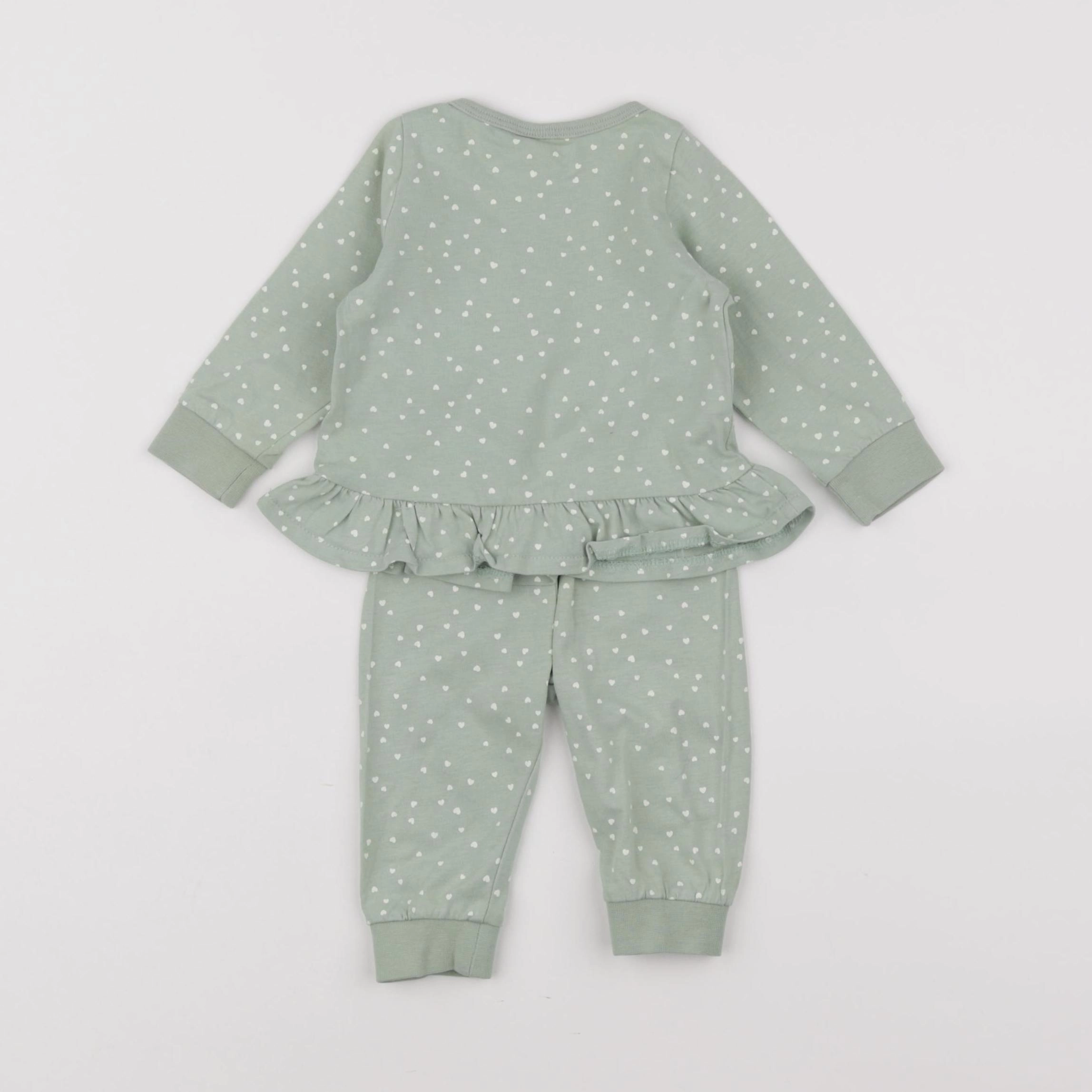 H&M - ensemble vert - 1 mois