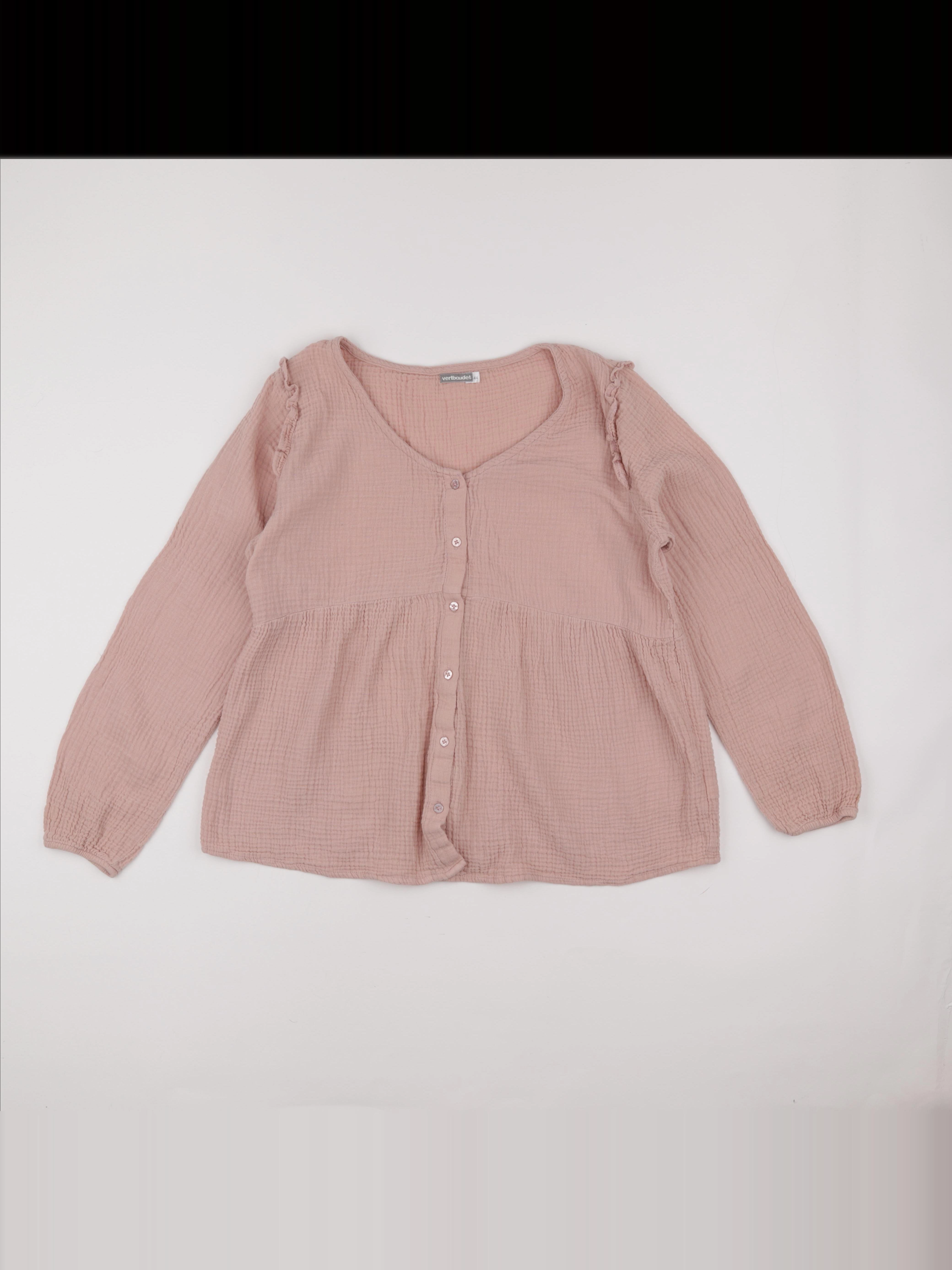 Vertbaudet - blouse grossesse, allaitement rose - 44