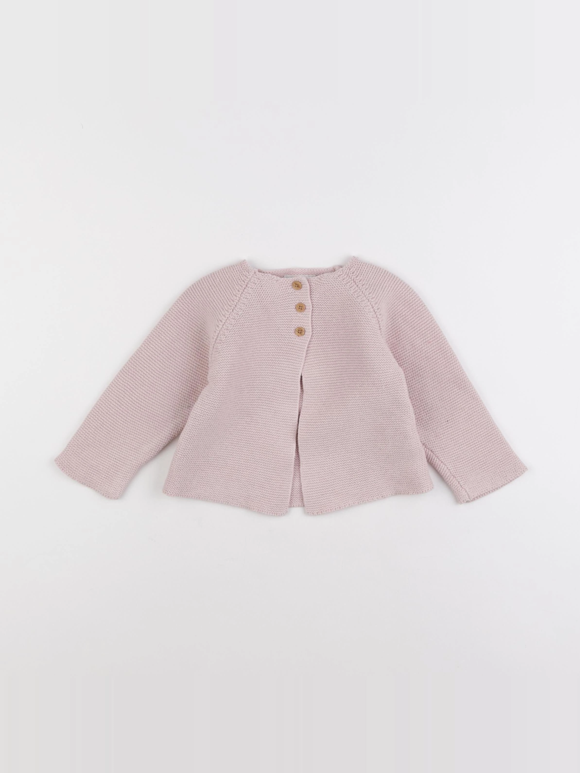 Boutchou - gilet rose - 12 mois