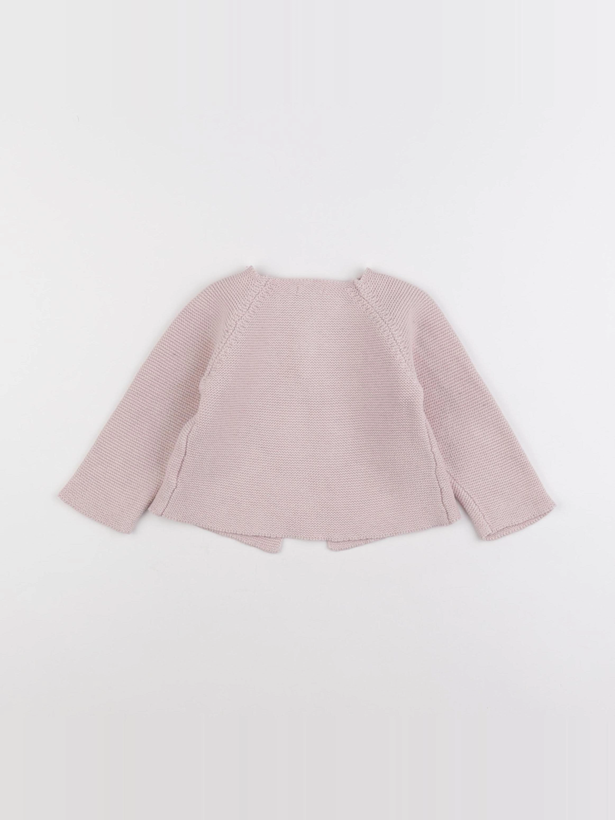 Boutchou - gilet rose - 12 mois