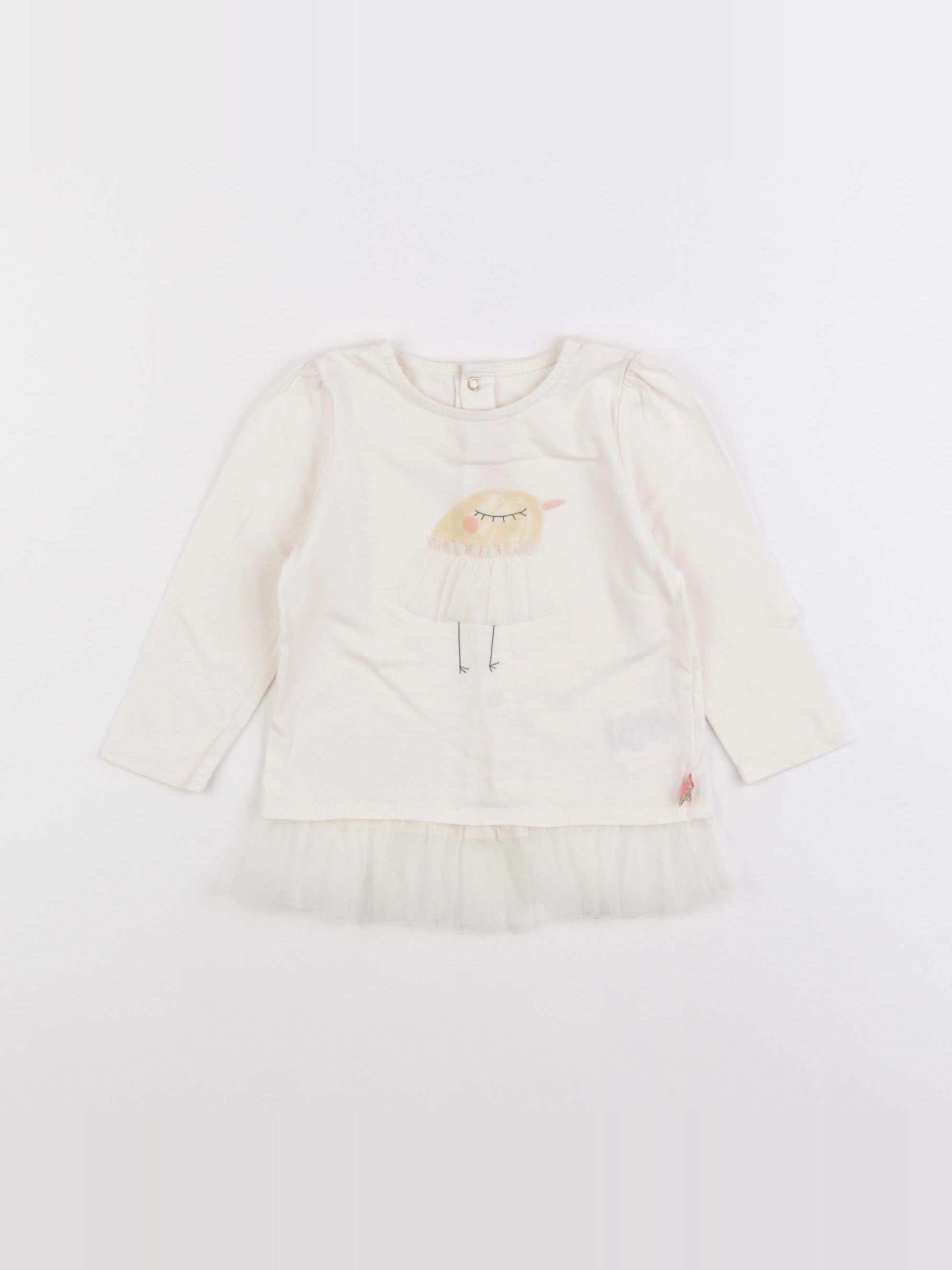 Billie Blush - tee-shirt blanc - 12 mois