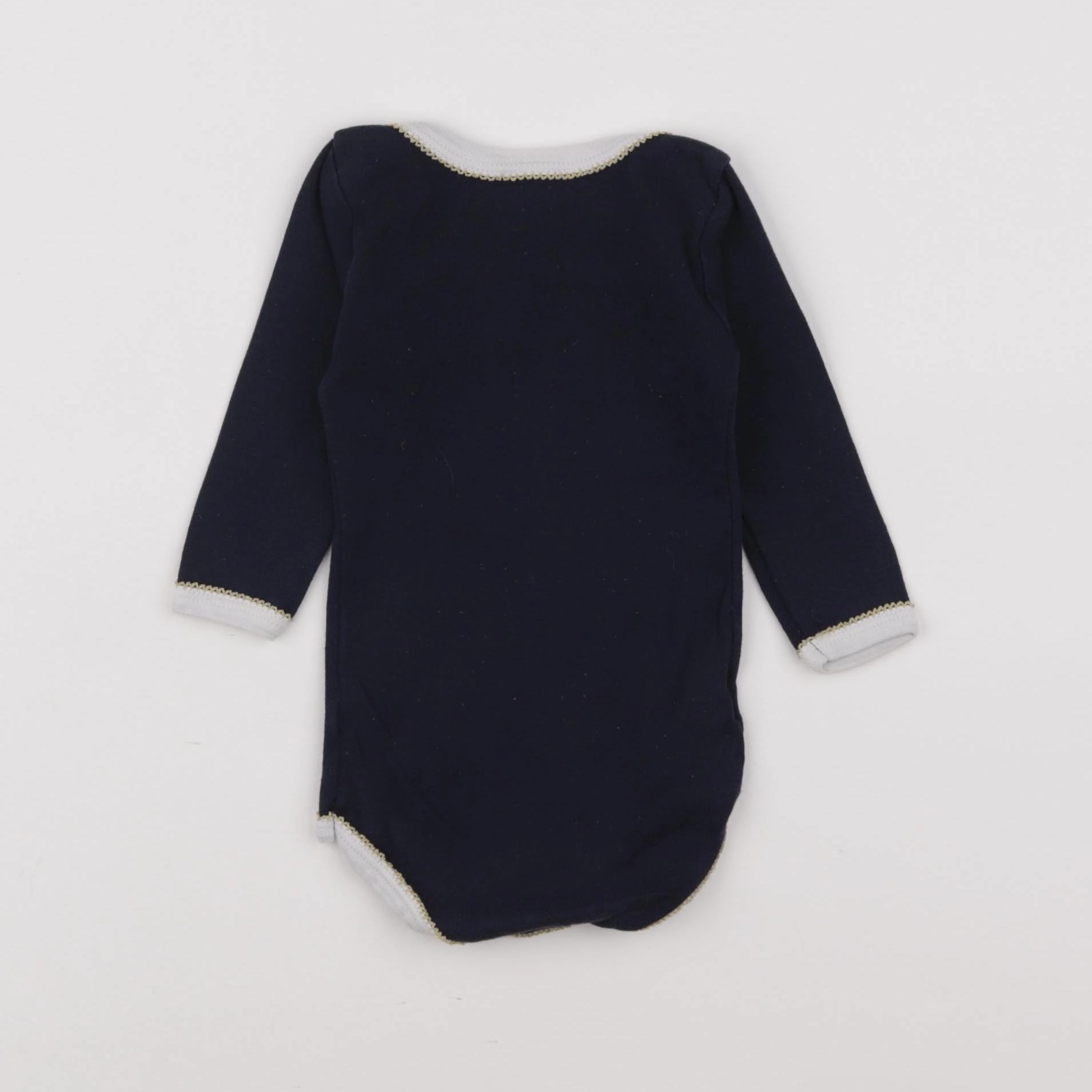 Petit Bateau - body bleu - 6 mois