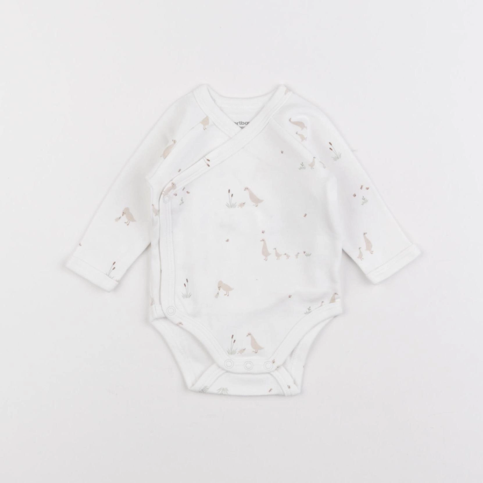 Vertbaudet - body blanc - 1 mois