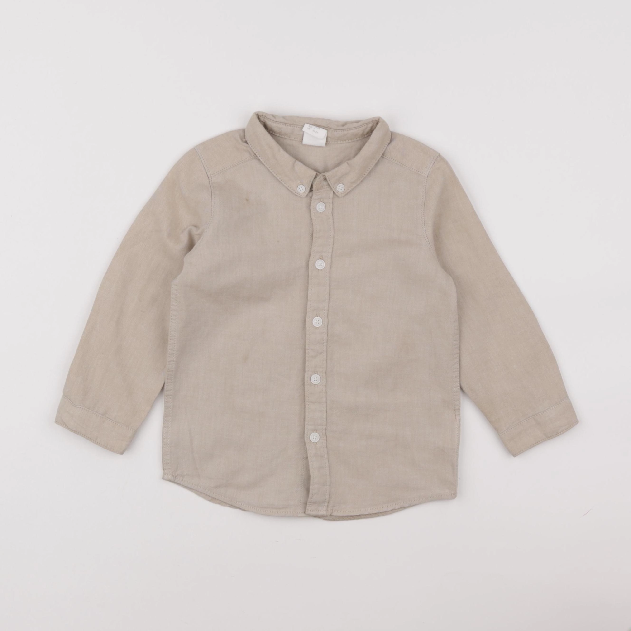 H&M - chemise beige - 18/24 mois