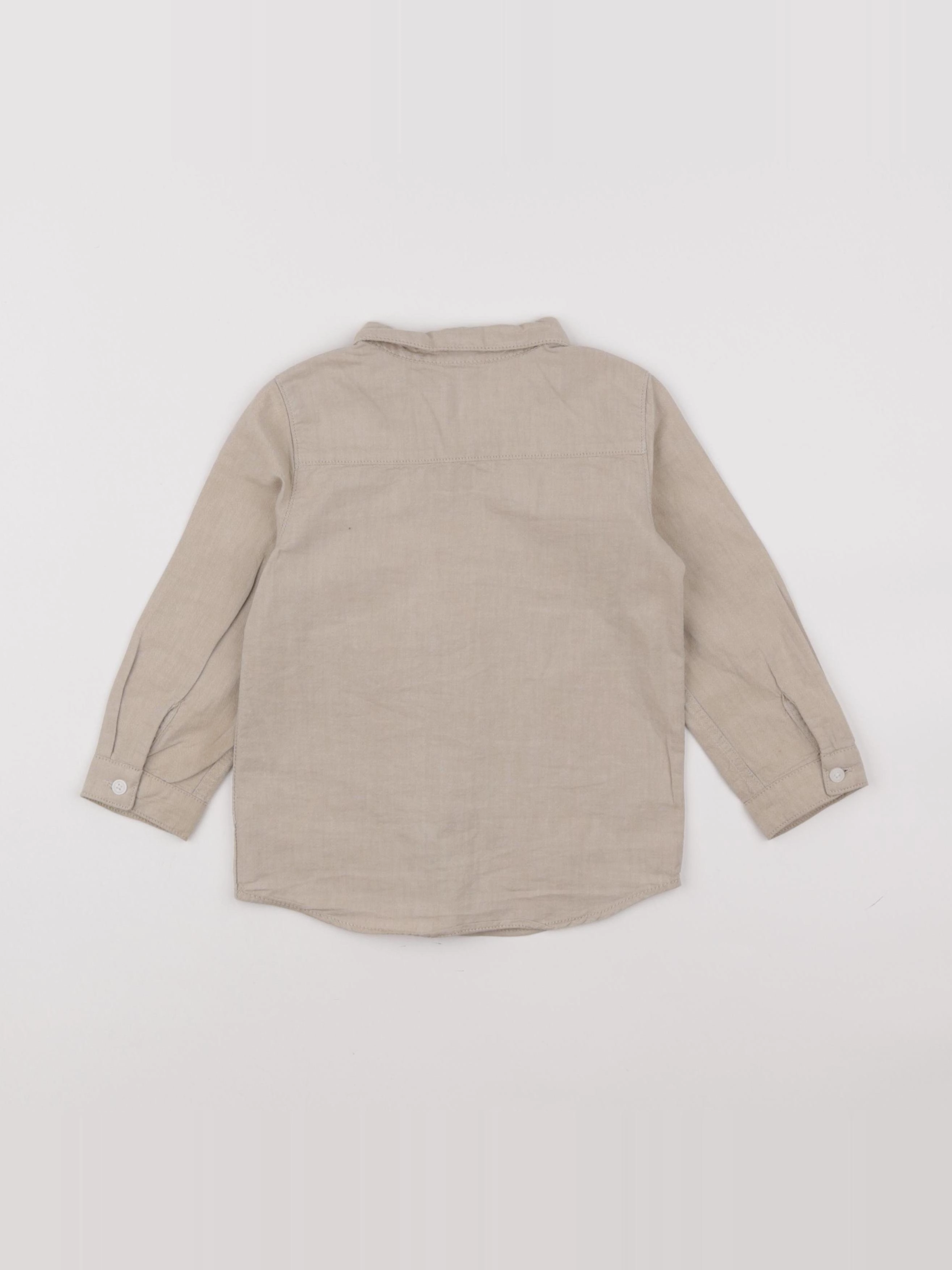 H&M - chemise beige - 18/24 mois
