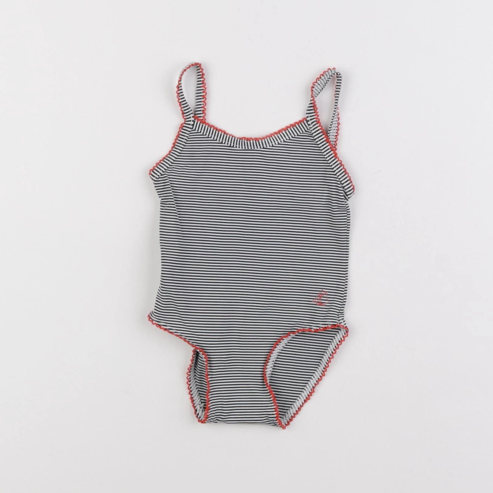 Petit Bateau - maillot de bain blanc, bleu - 6 mois