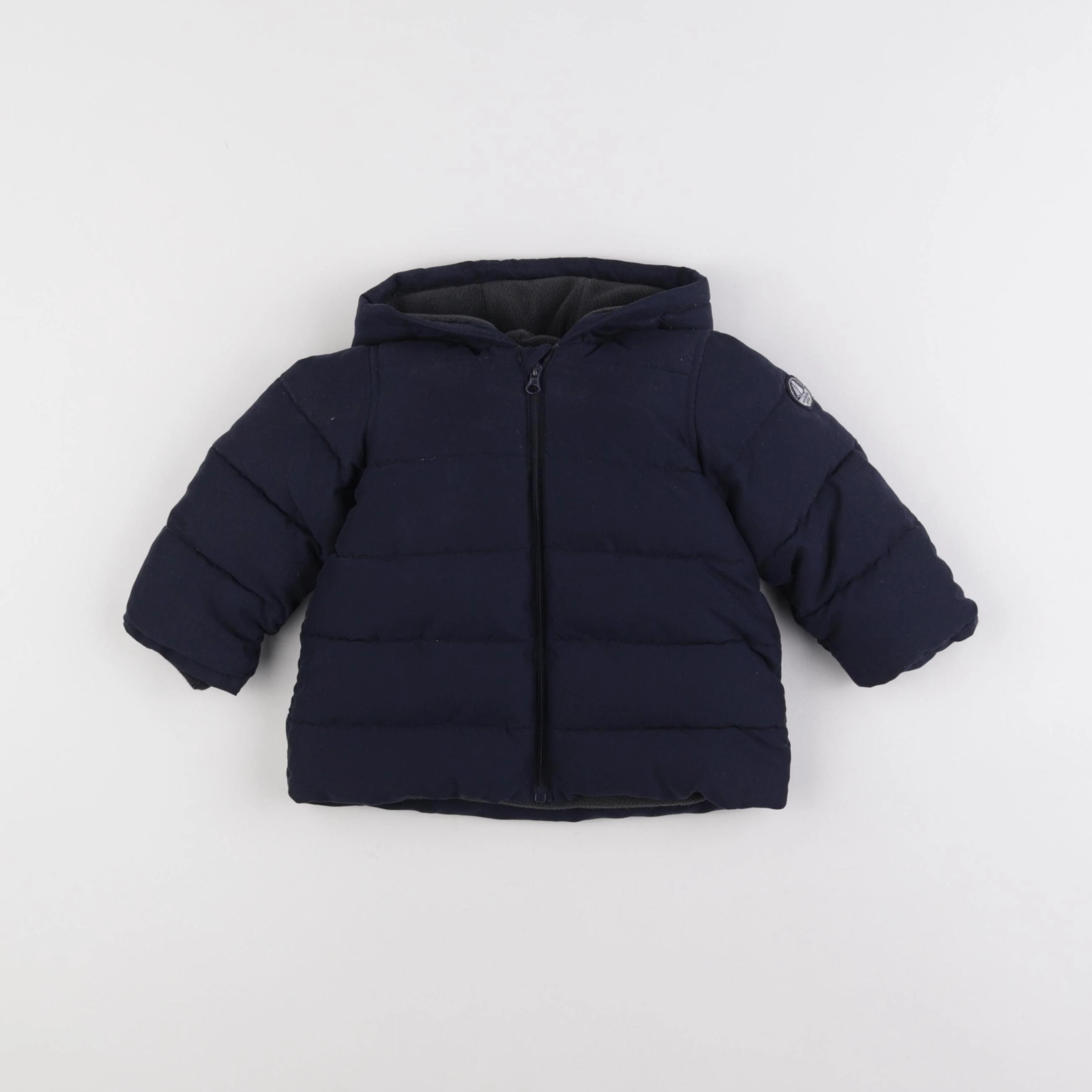 Petit Bateau - doudoune bleu - 12 mois