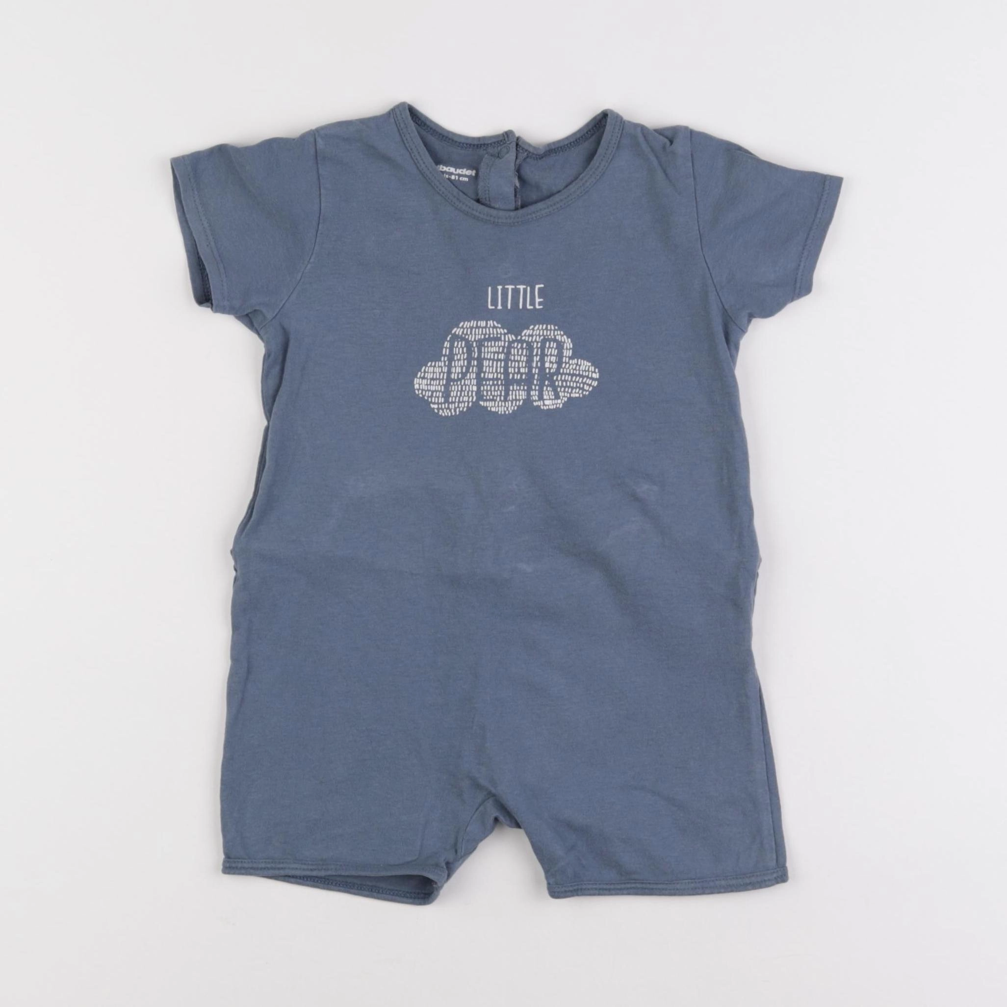 Vertbaudet - pyjama coton bleu - 18 mois
