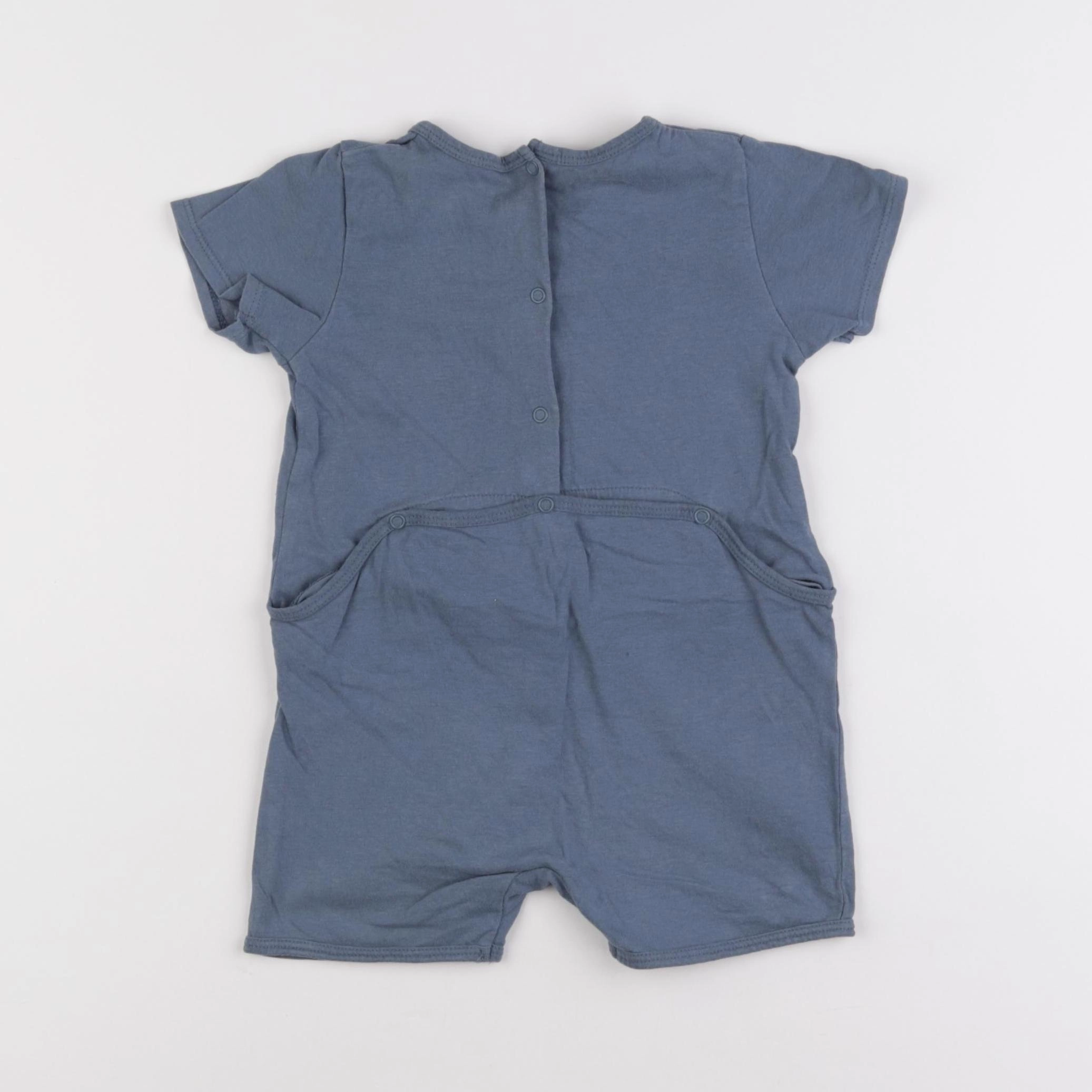 Vertbaudet - pyjama coton bleu - 18 mois