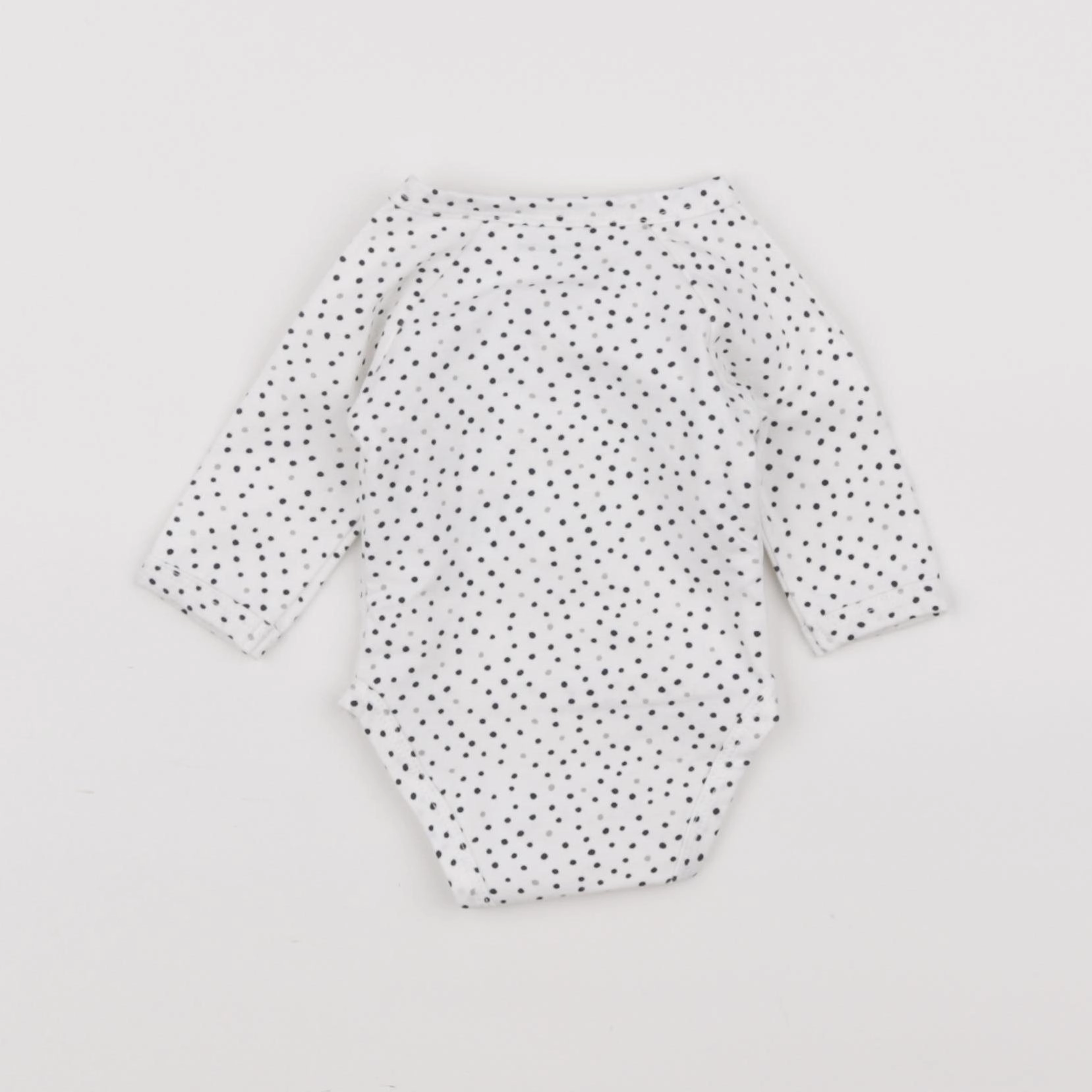 Vertbaudet - body blanc, bleu - 0 mois