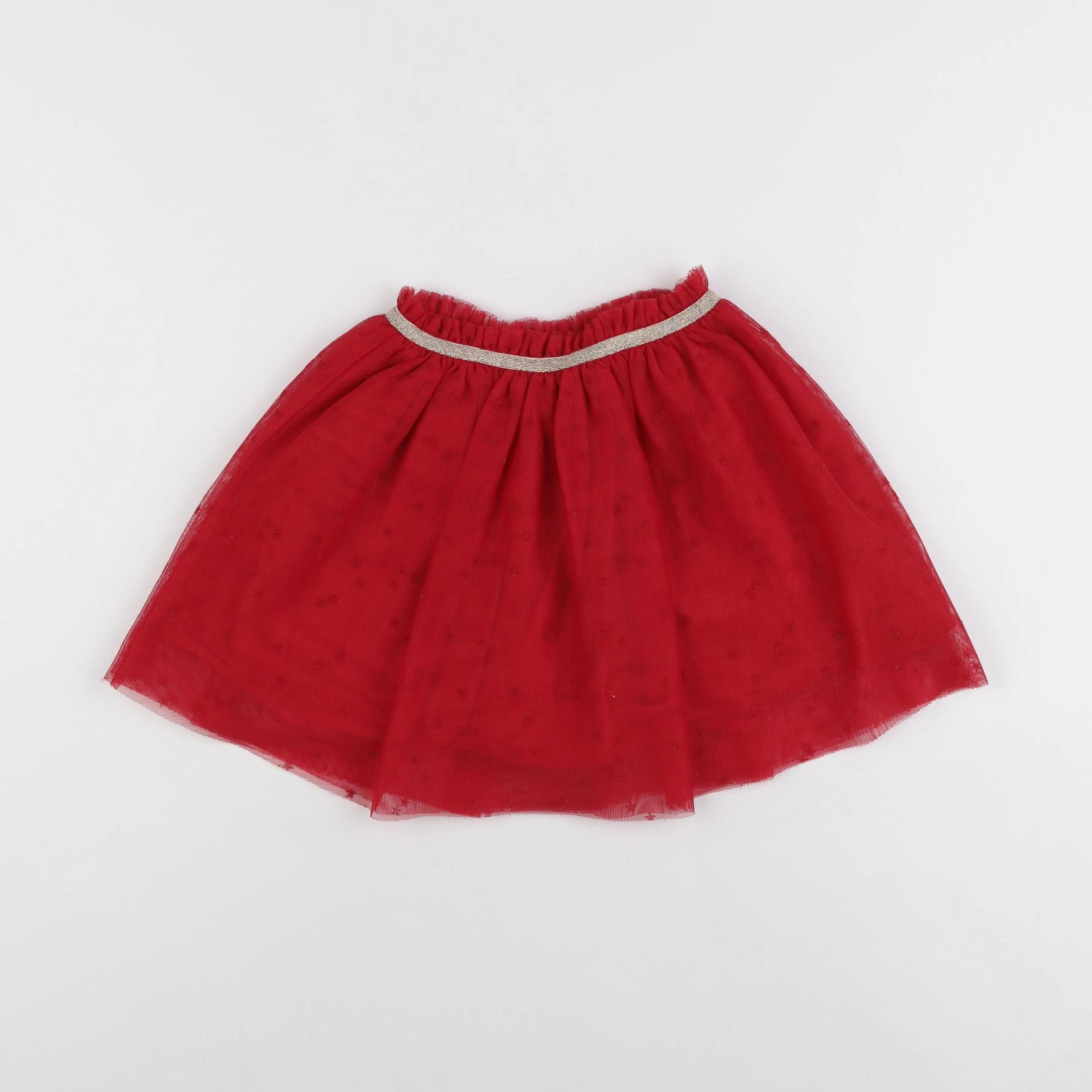 Vertbaudet - jupe rouge - 5 ans