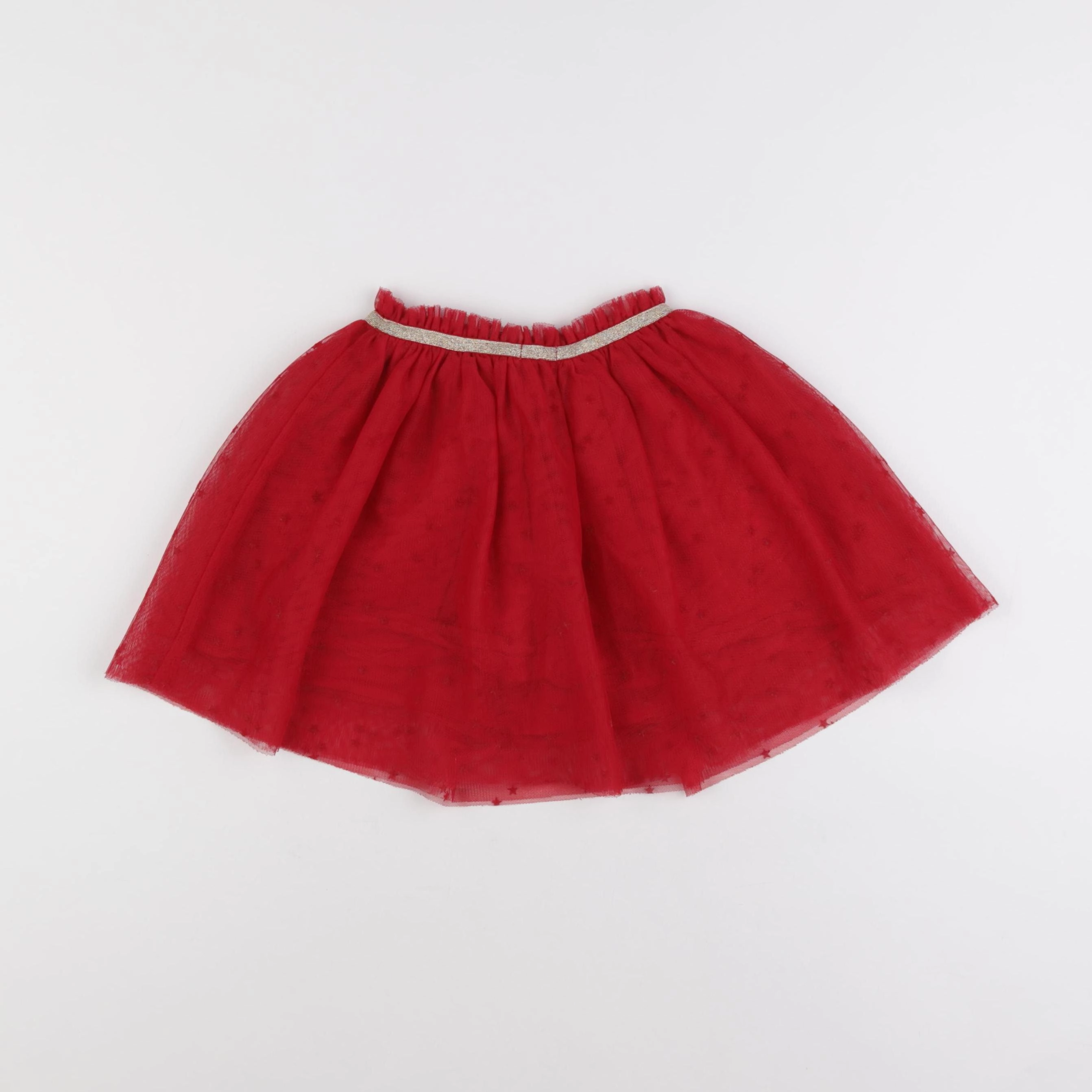 Vertbaudet - jupe rouge - 5 ans
