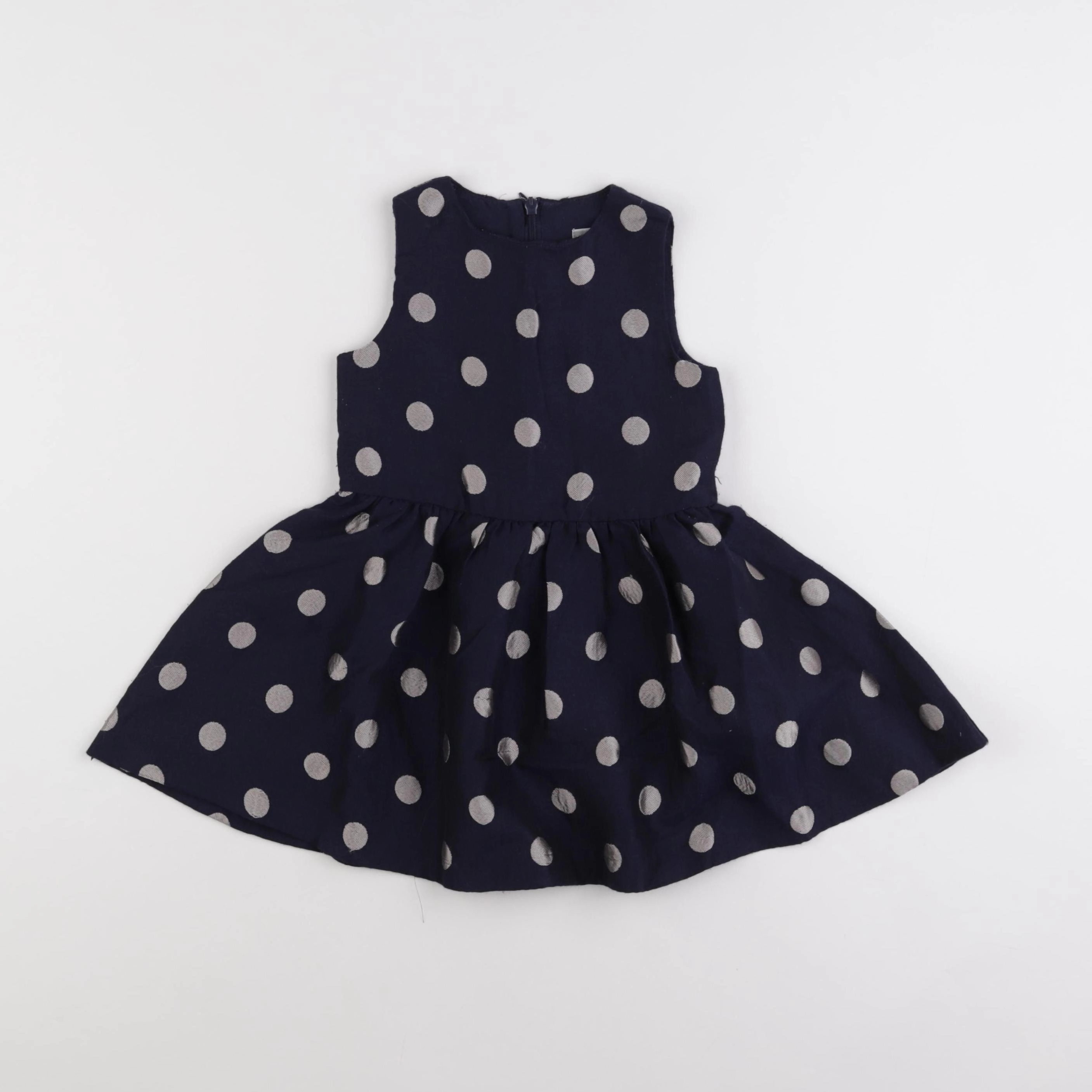Vertbaudet - robe bleu, argent - 3 ans