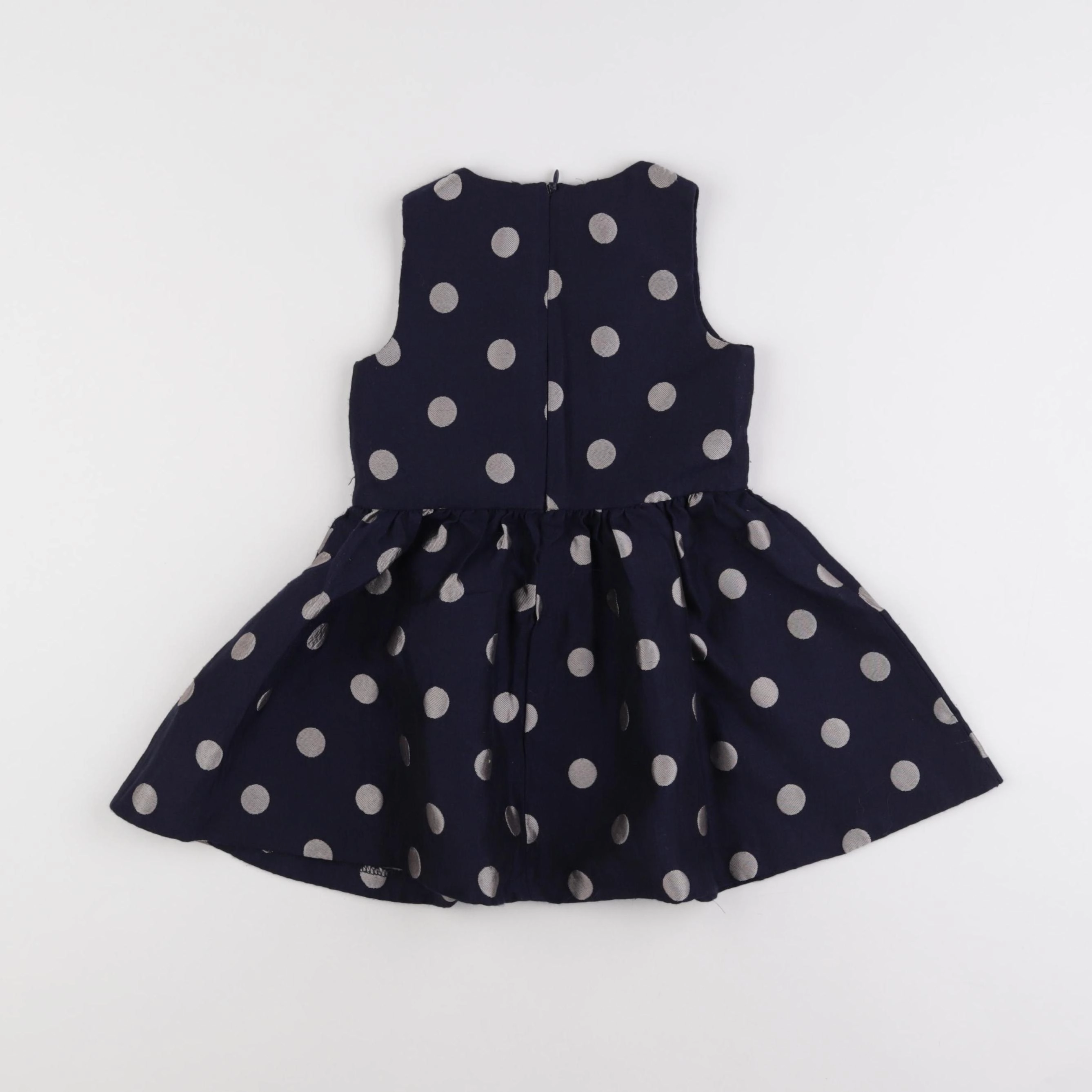 Vertbaudet - robe bleu, argent - 3 ans