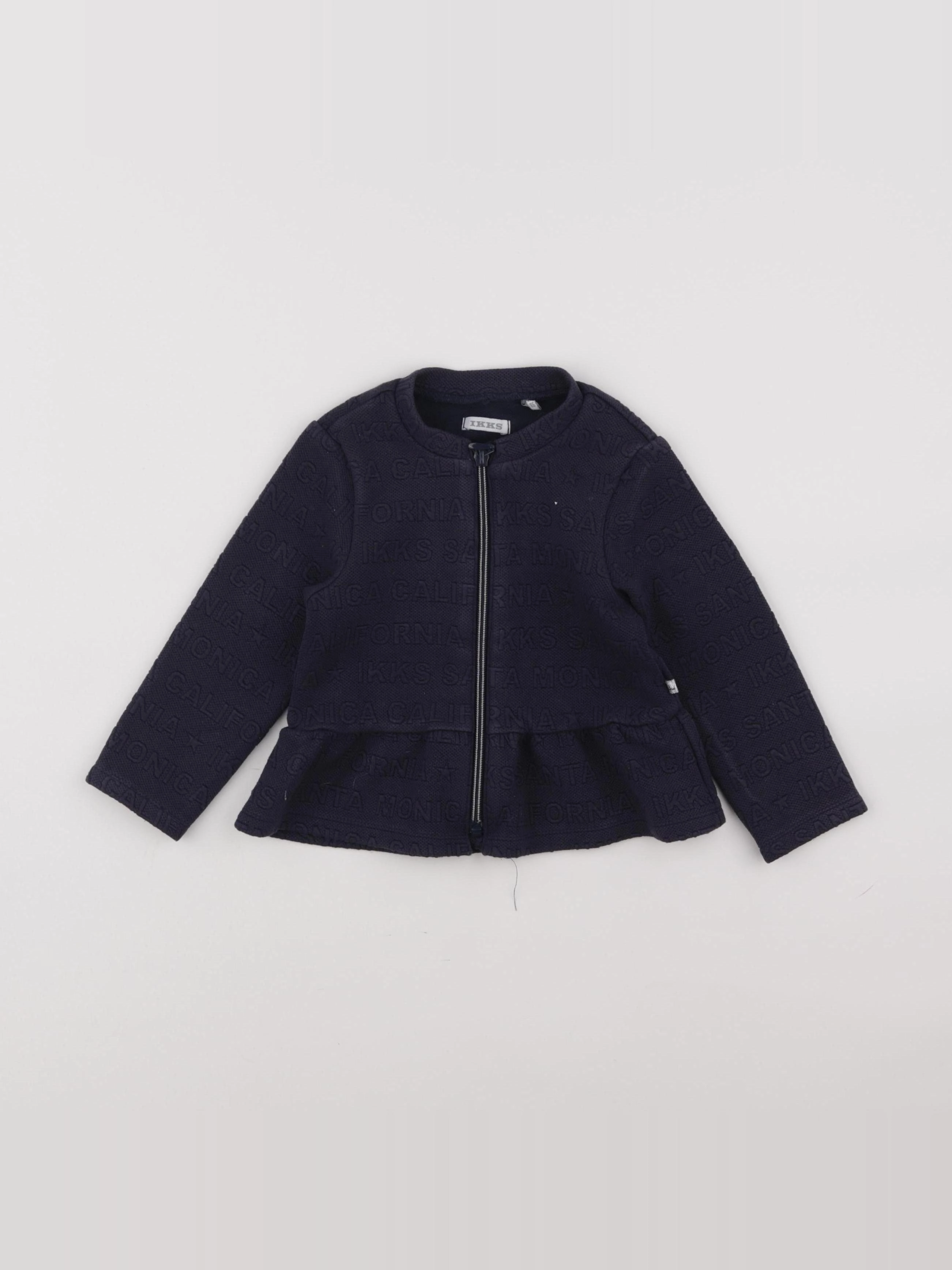 IKKS - sweat bleu - 2 ans