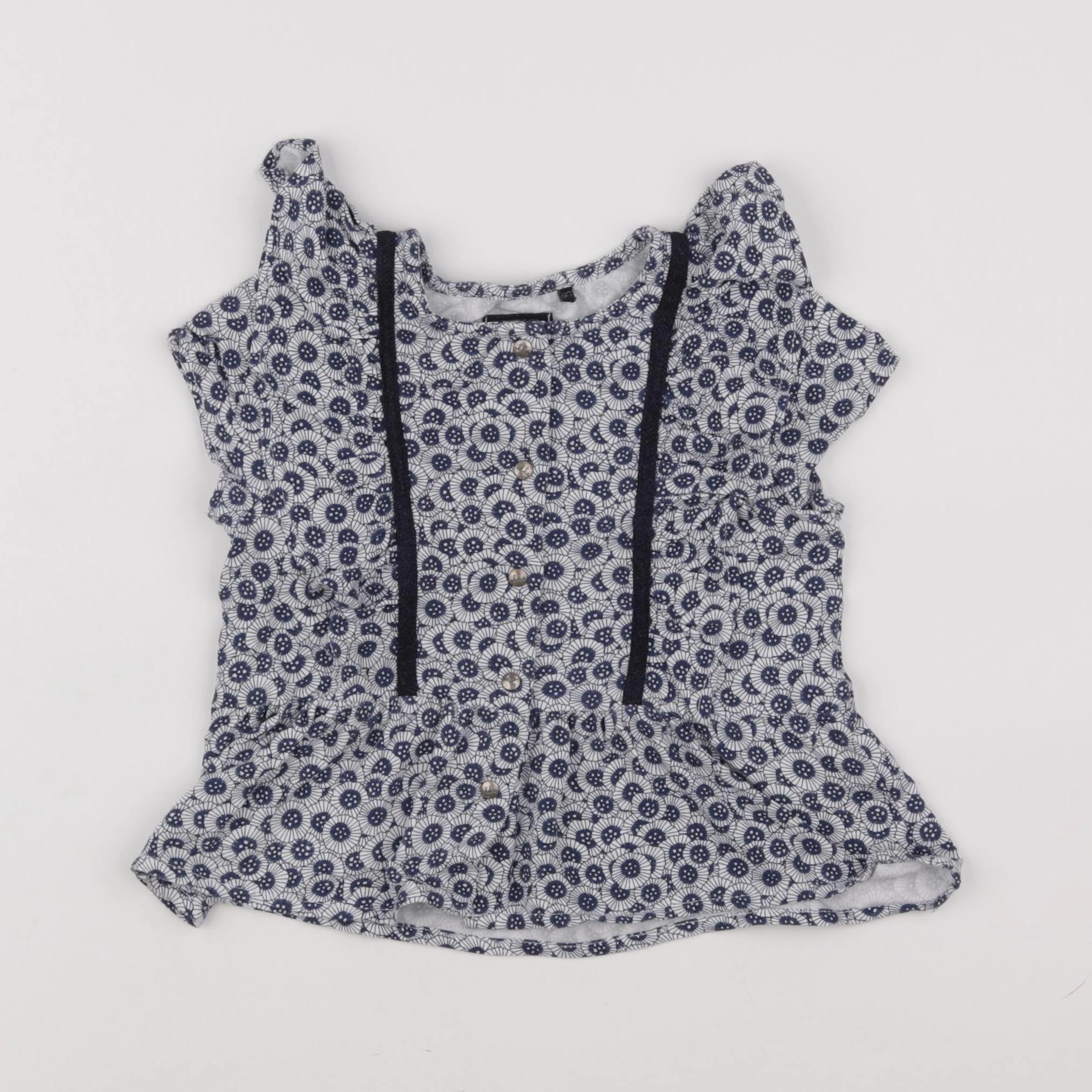 IKKS - blouse blanc, bleu - 4 ans