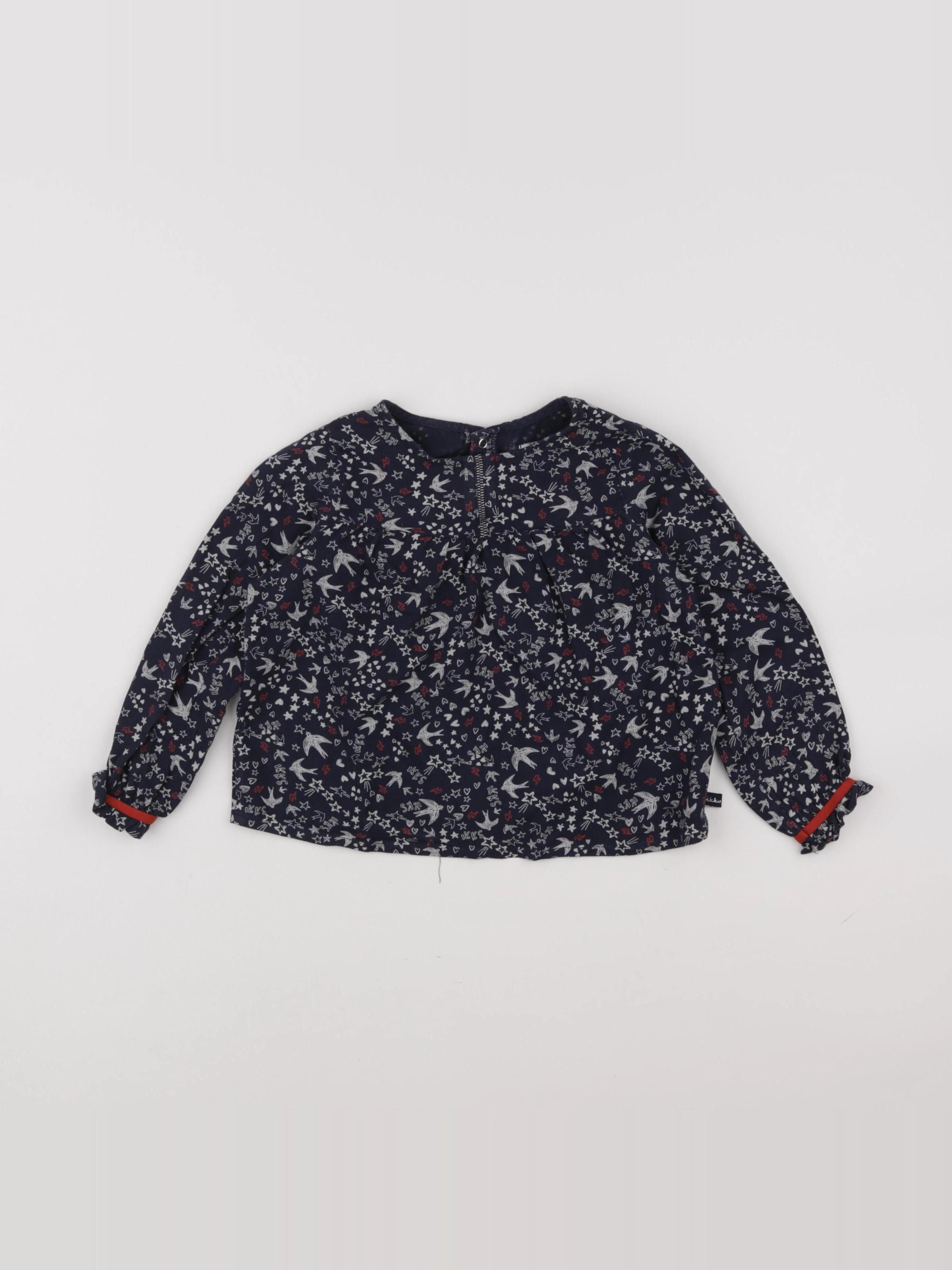 IKKS - blouse bleu - 3 ans