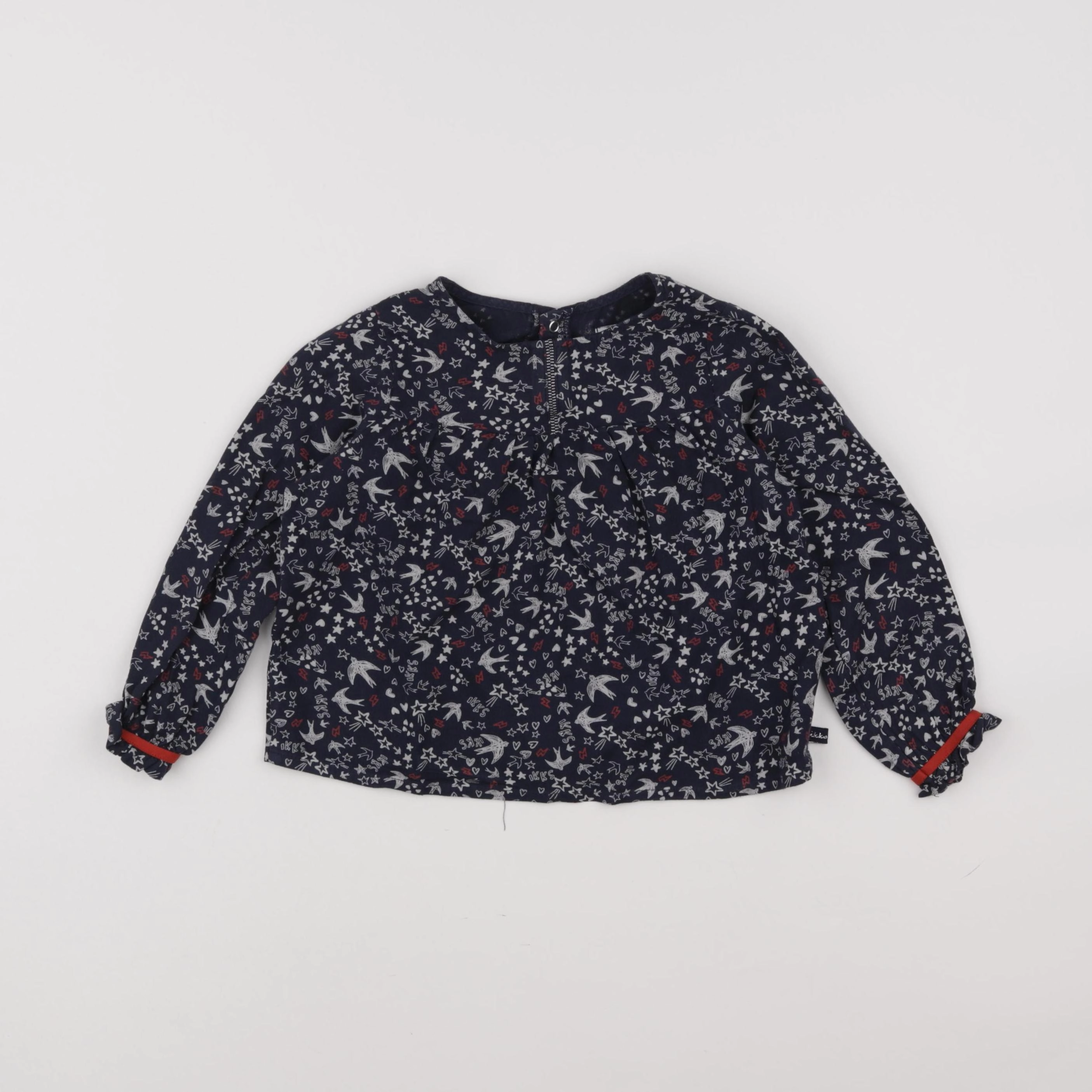 IKKS - blouse bleu - 3 ans