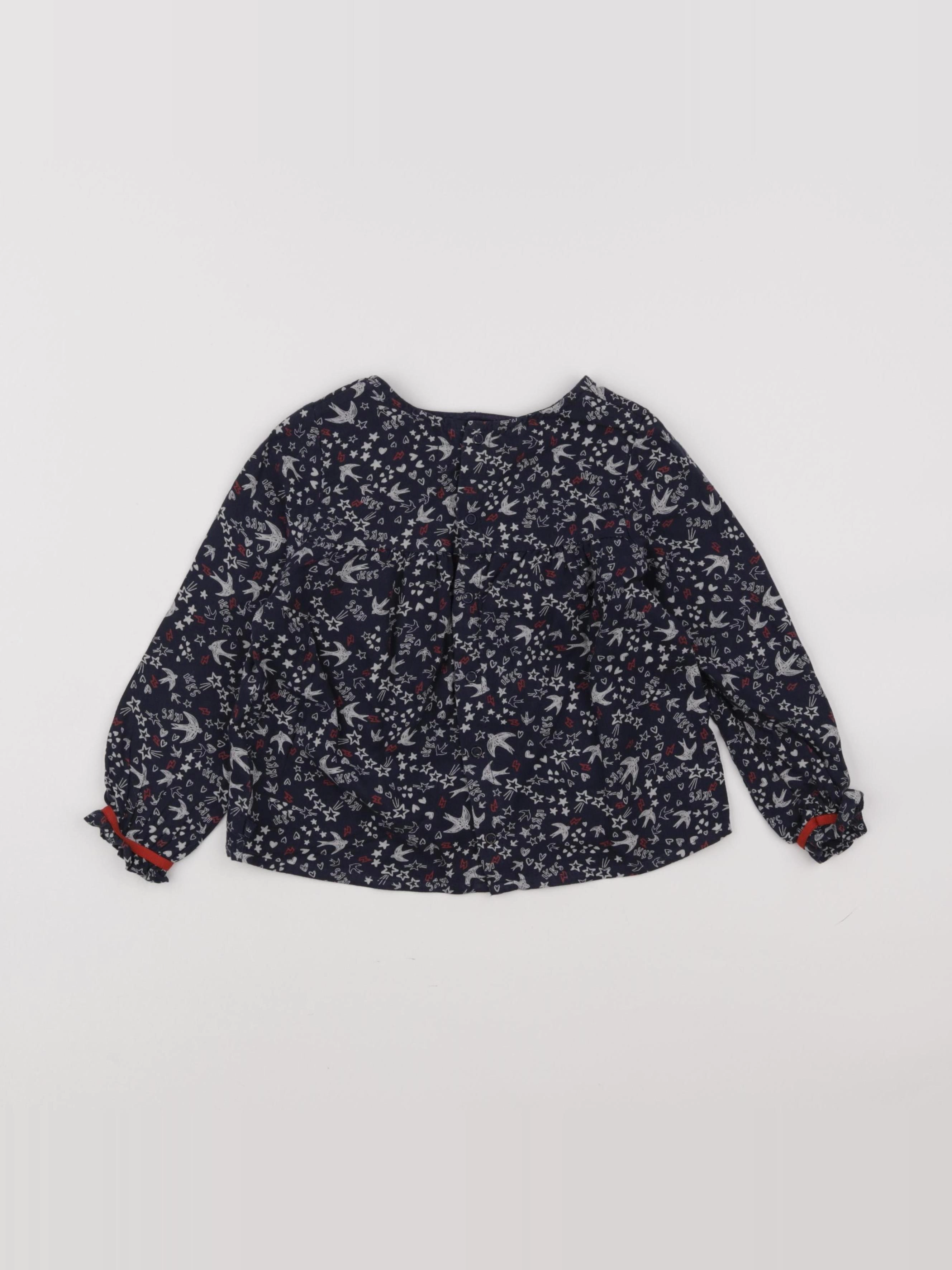 IKKS - blouse bleu - 3 ans