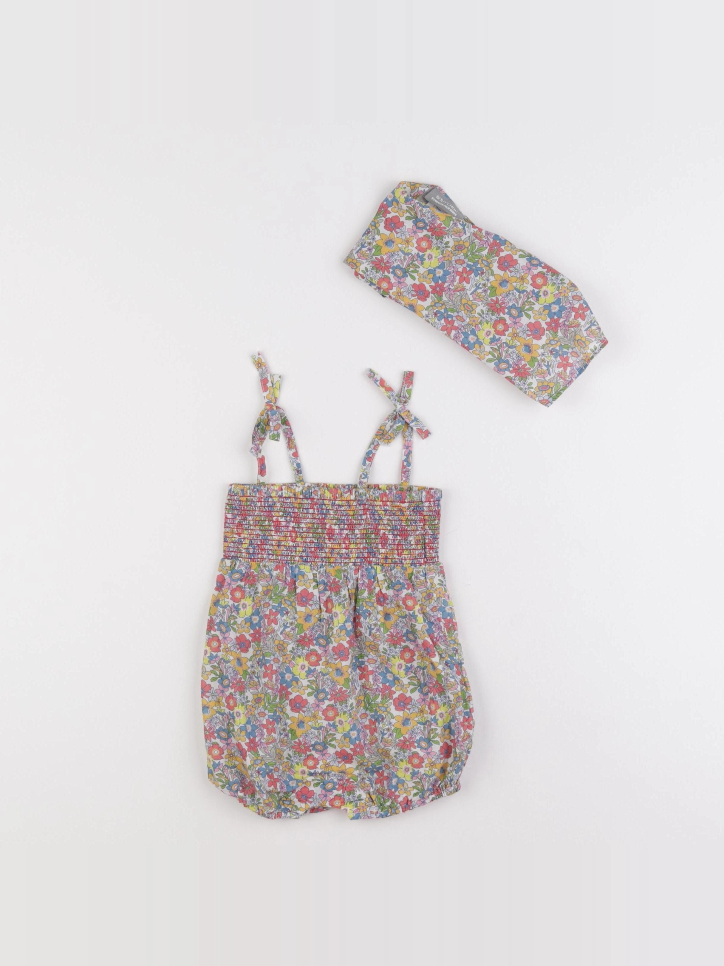 Boutchou - combinaison multicolore - 6 mois