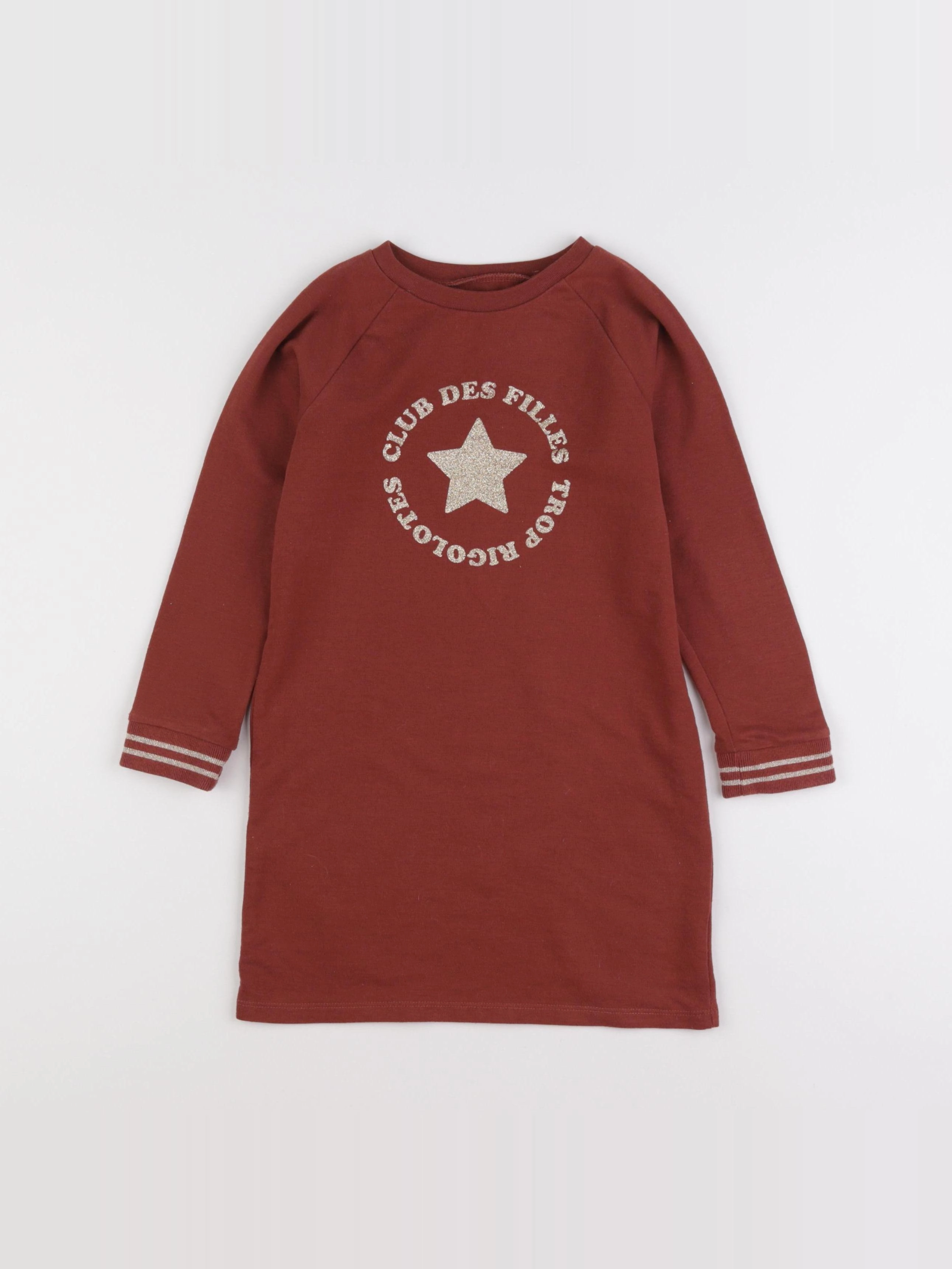 Vertbaudet - robe marron - 6 ans